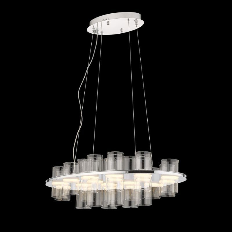 Изображение товара Подвесная светодиодная люстра Wertmark PAULA We157.18.123 28 м² теплый белый свет