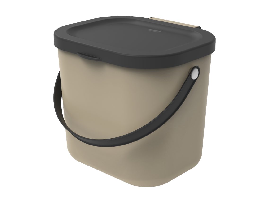 Изображение товара Контейнер для раздельного сбора мусора Rotho Albulino 6л бежевый