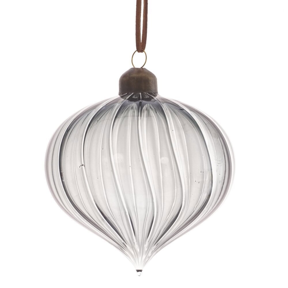 Изображение товара Елочная игрушка 811819 12 см x 10 см серый/серебристый