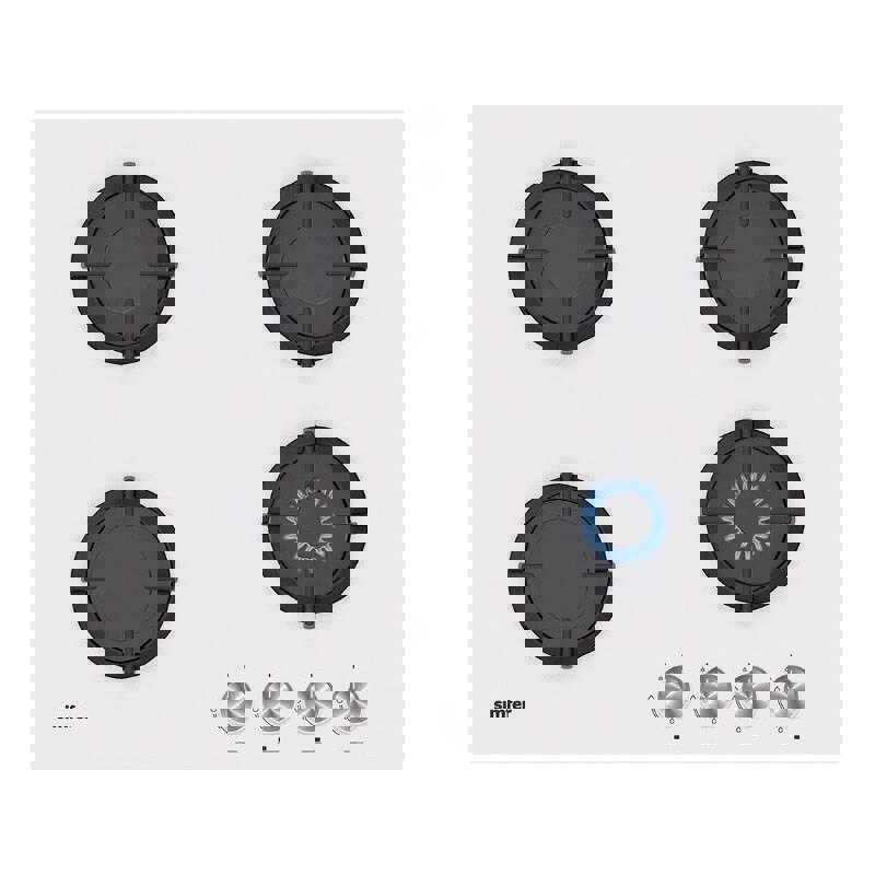 Изображение товара Газовая варочная панель Simfer H60N40W416 347162 60 см 4 конфорки цвет белый