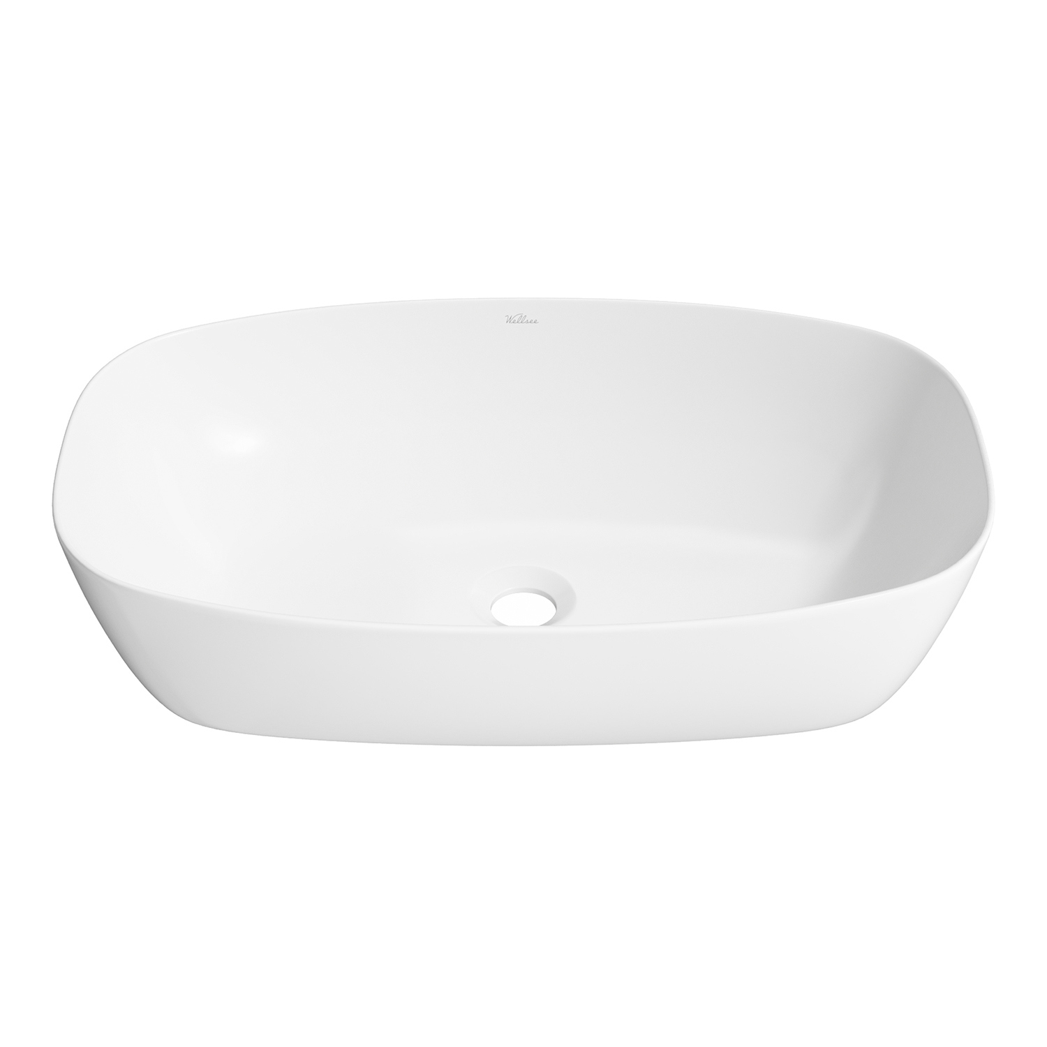 Изображение товара Накладная раковина для ванной Wellsee Ground Breaking 61 см глянцевый белый