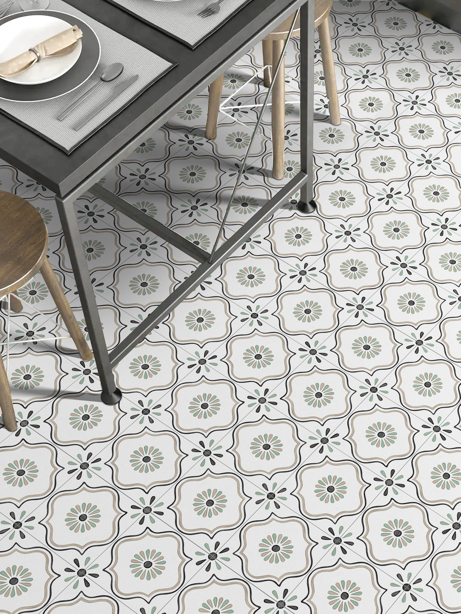 Изображение товара Керамогранит Ennface 20x20 см Ponza Flower для пола и стен