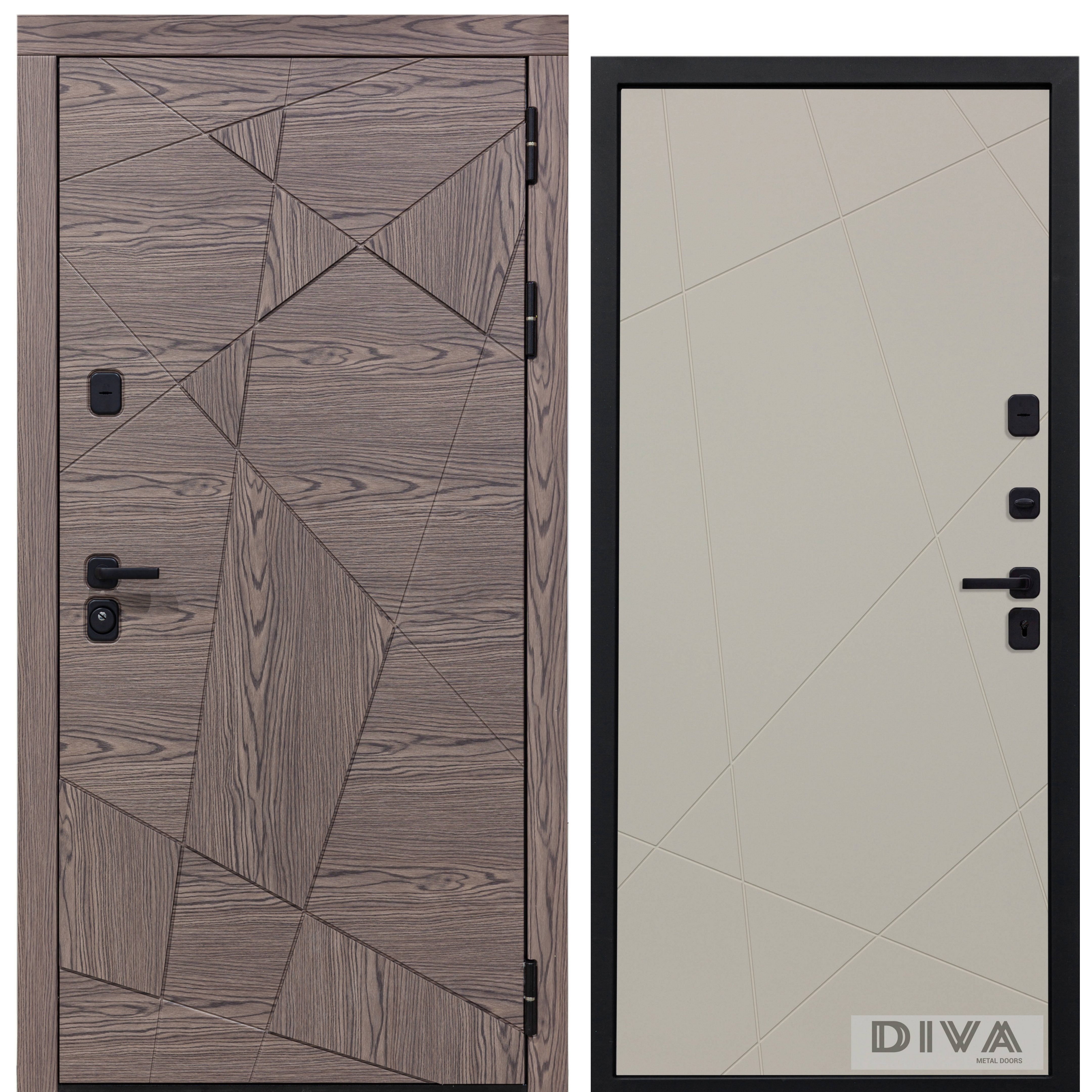 Изображение товара Входная дверь Diva Line 40 УТ-00072819 860x2050см левая цвет коричневый