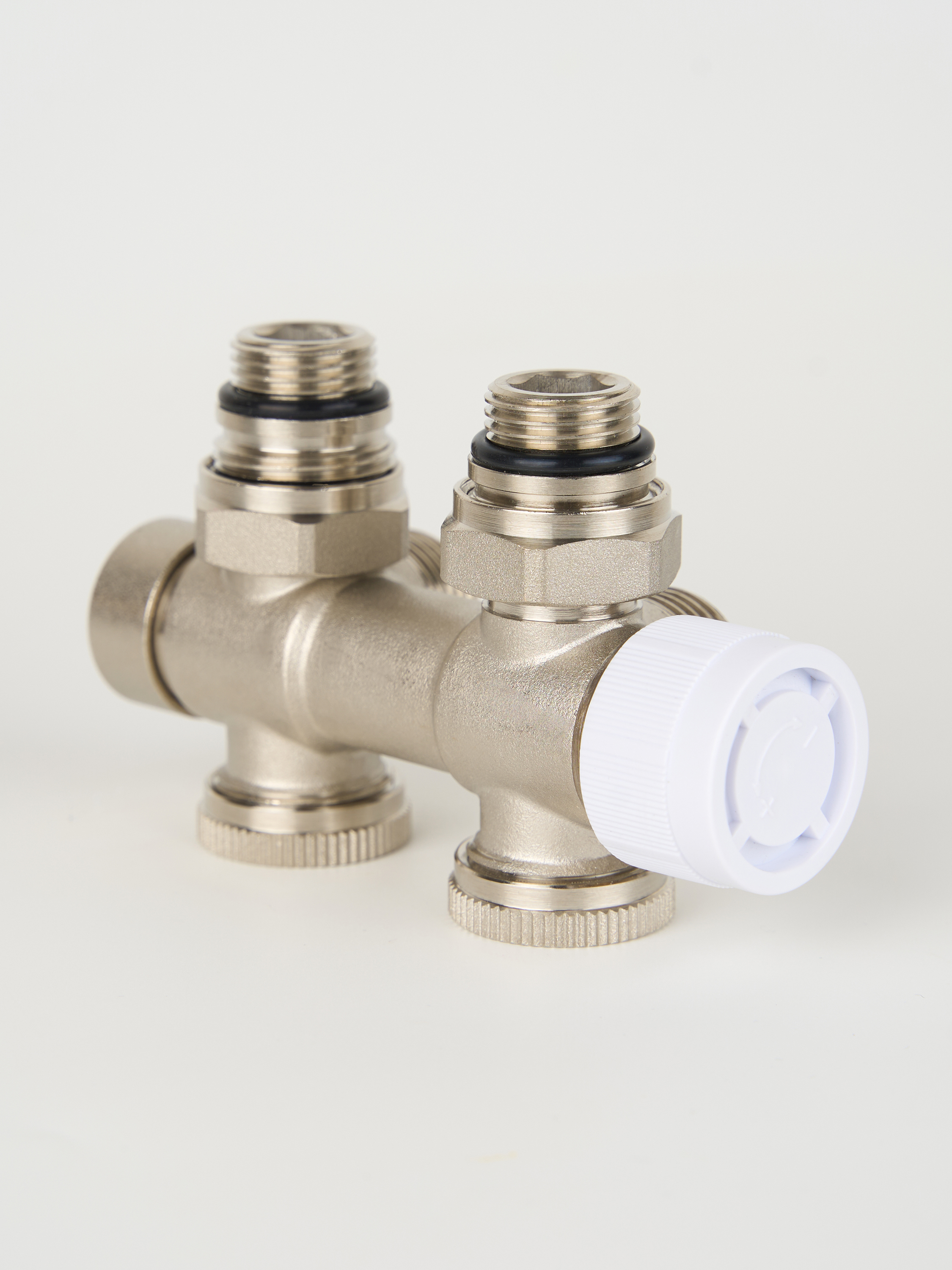 Изображение товара Монтажный комплект для радиатора Guardo Multiflex+ R NIKEL 1/2"x3/4" латунь