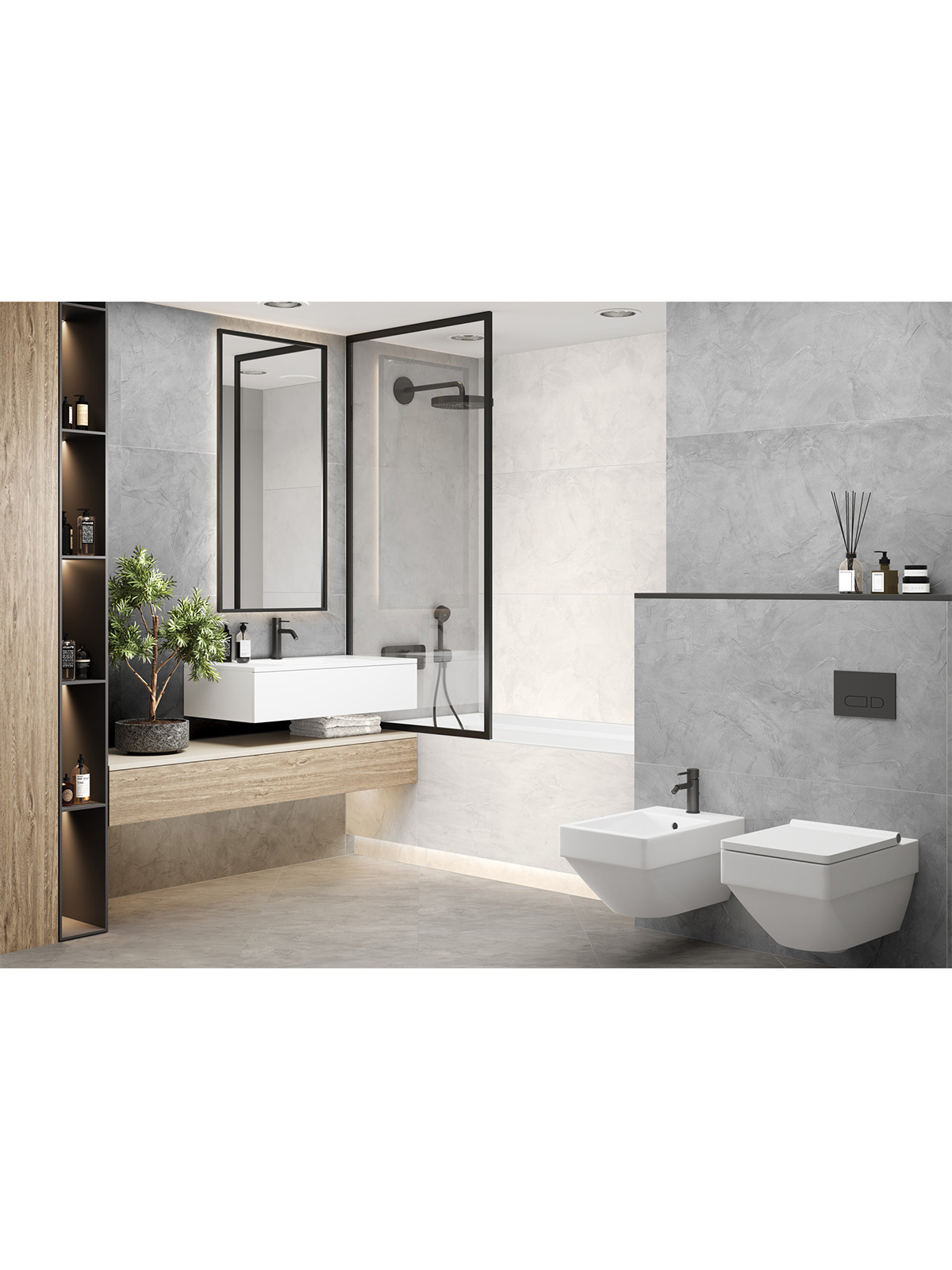 Изображение товара Керамогранит Delacora Intro 60120ITO25 60x120см цвет серый