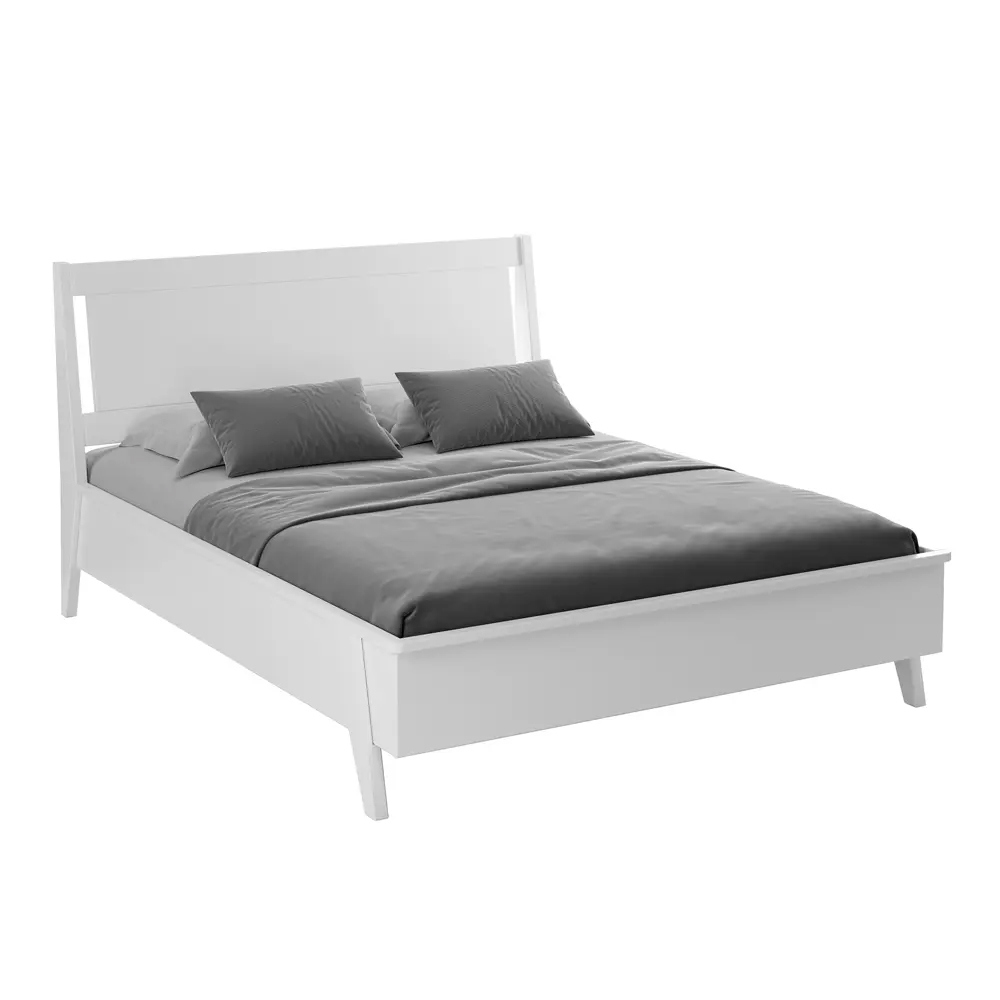 Изображение товара Кровать Винтаж из сосны белая двойная 160х200 см Беларусь