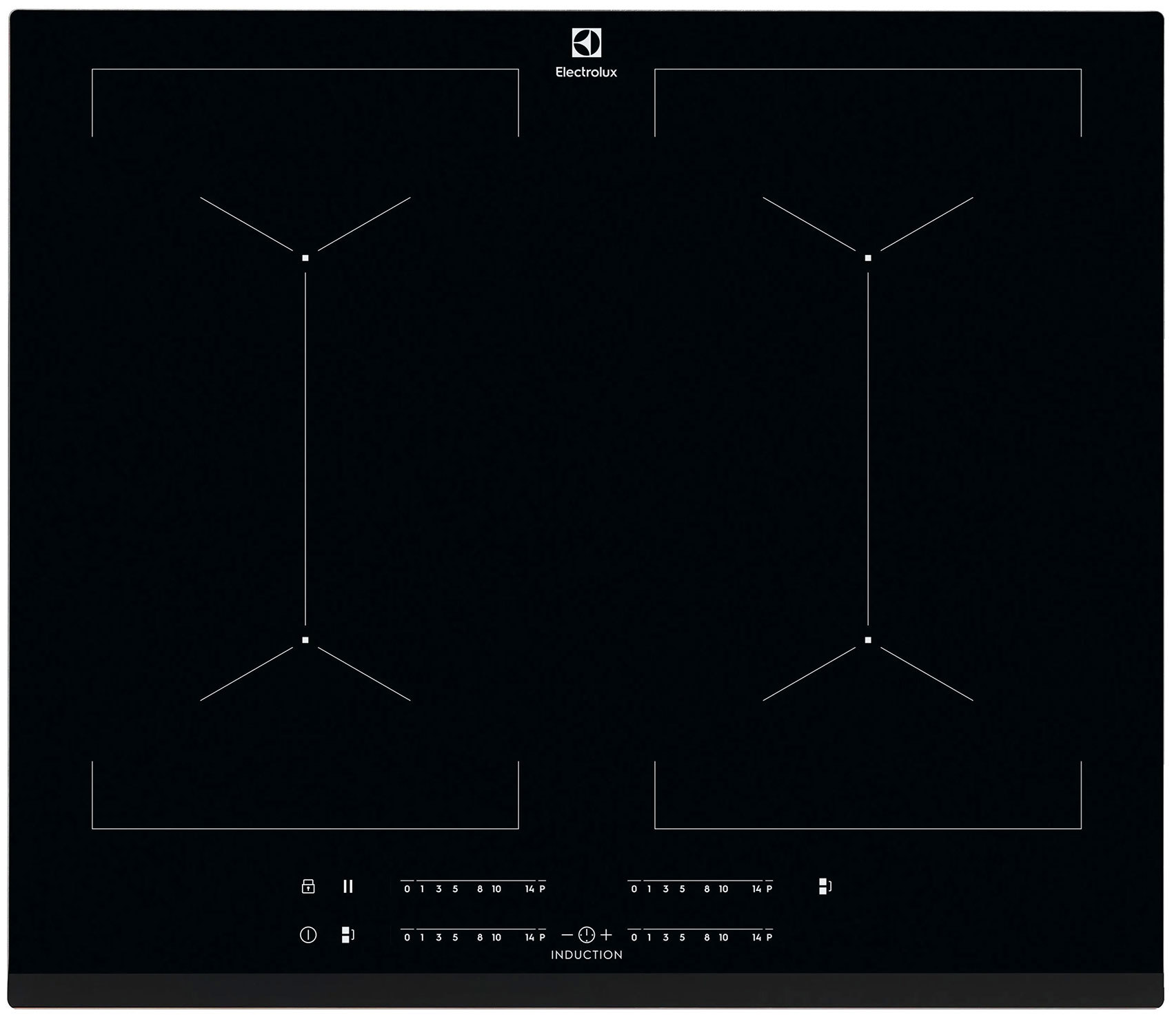 Изображение товара Электрическая варочная панель Electrolux CIV644 59 см 4 конфорки цвет черный 687922