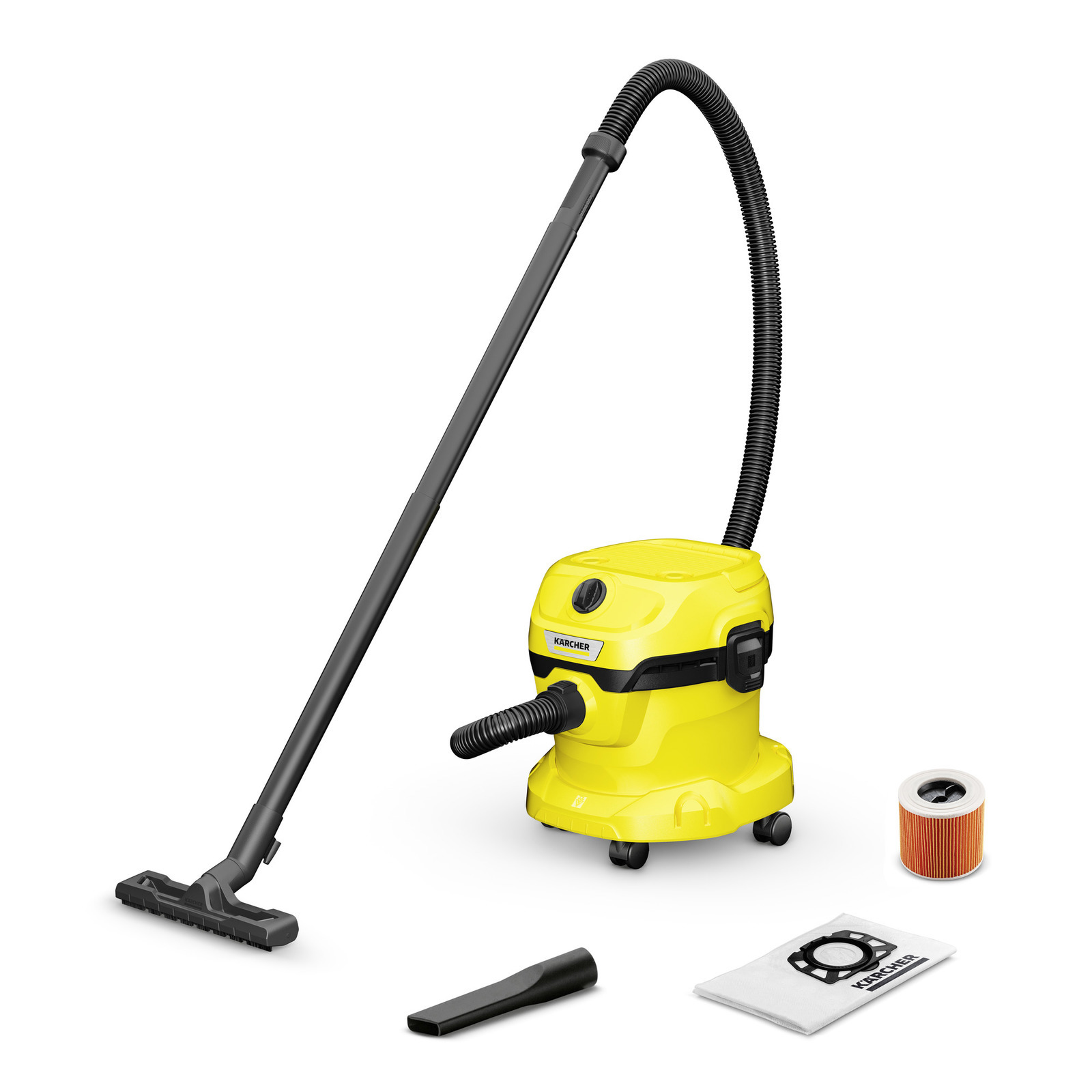 Изображение товара Строительный пылесос Karcher WD 2 Plus V12/6/18/C 1000 Вт, 12 л, влажная и сухая уборка