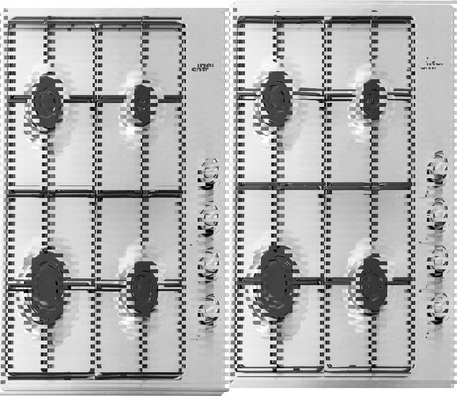 Изображение товара Газовая варочная панель Simfer H 60 Q 40 M 411 60 см 4 конфорки нержавеющая сталь
