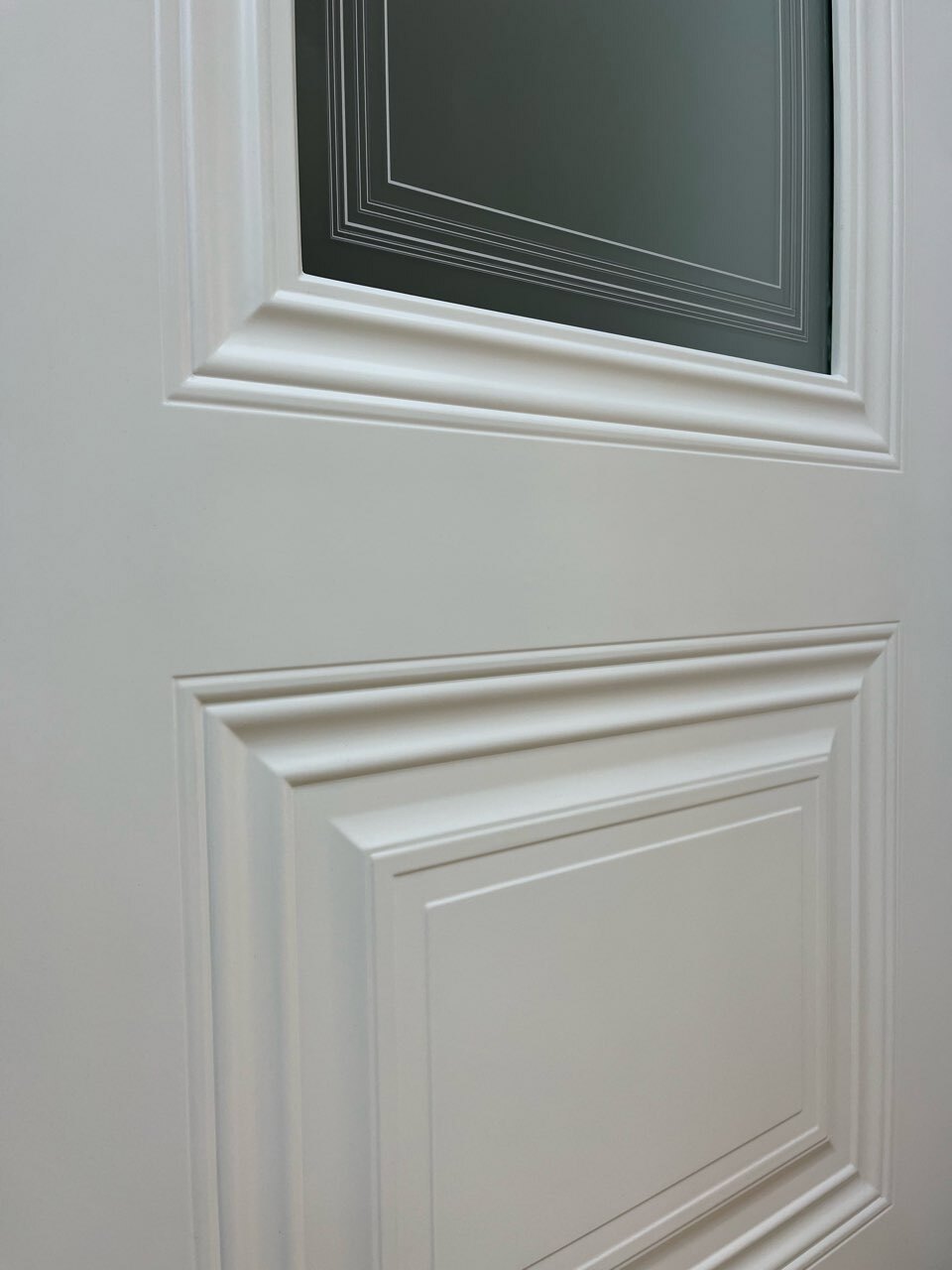 Изображение товара Комплект межкомнатной двери Легенда Венеция остеклённая 200x60см эмаль цвет белый с коробом и наличниками