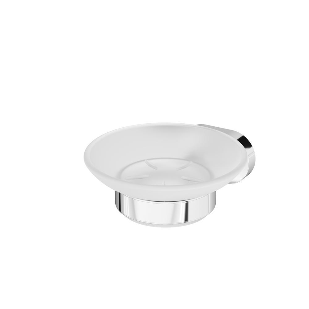 Изображение товара Мыльница AM.PM Sense L A7434200 из закаленного стекла и металла для ванной