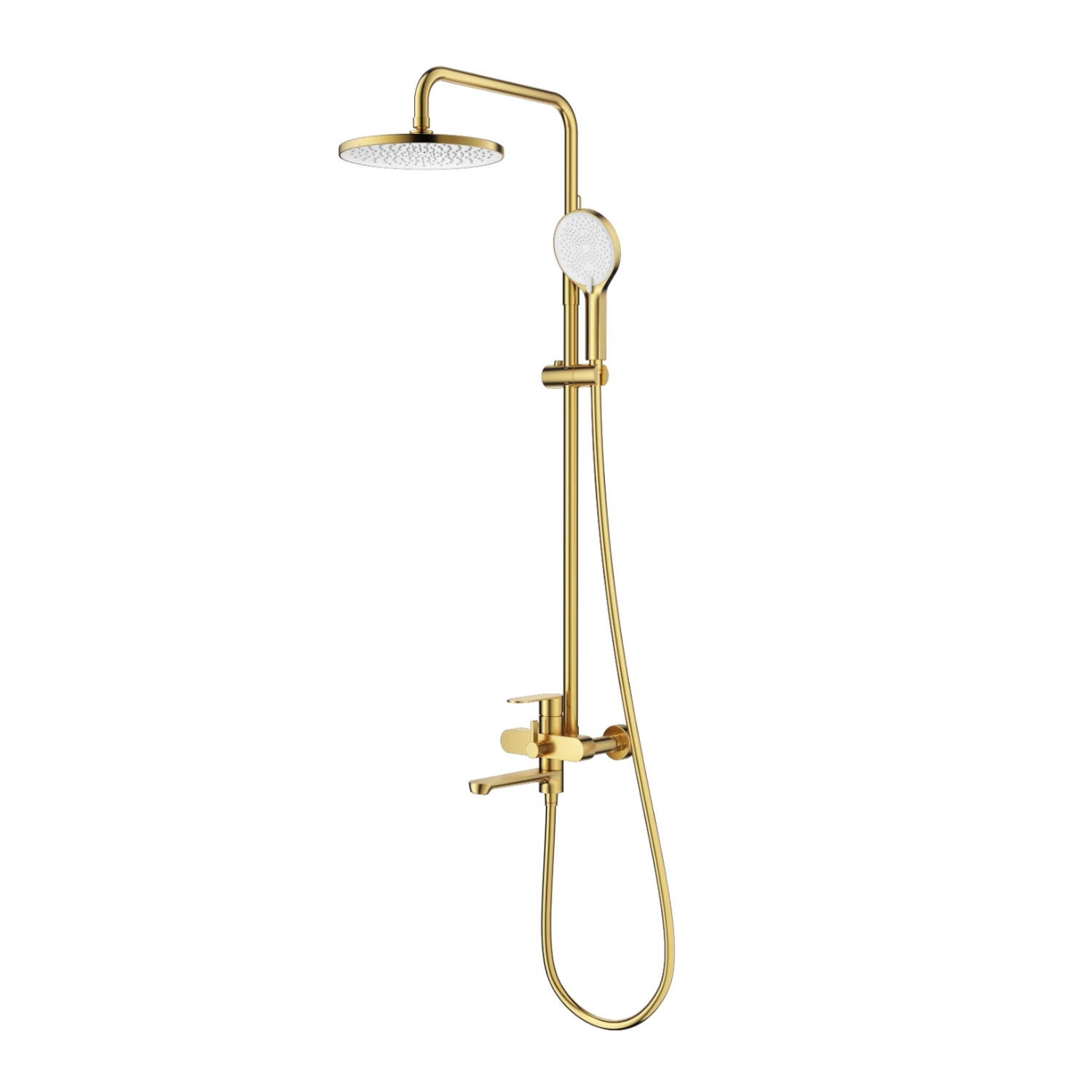 Изображение товара Душевая система SPLENKA S222.24.03 однорычажный смеситель матовое золото