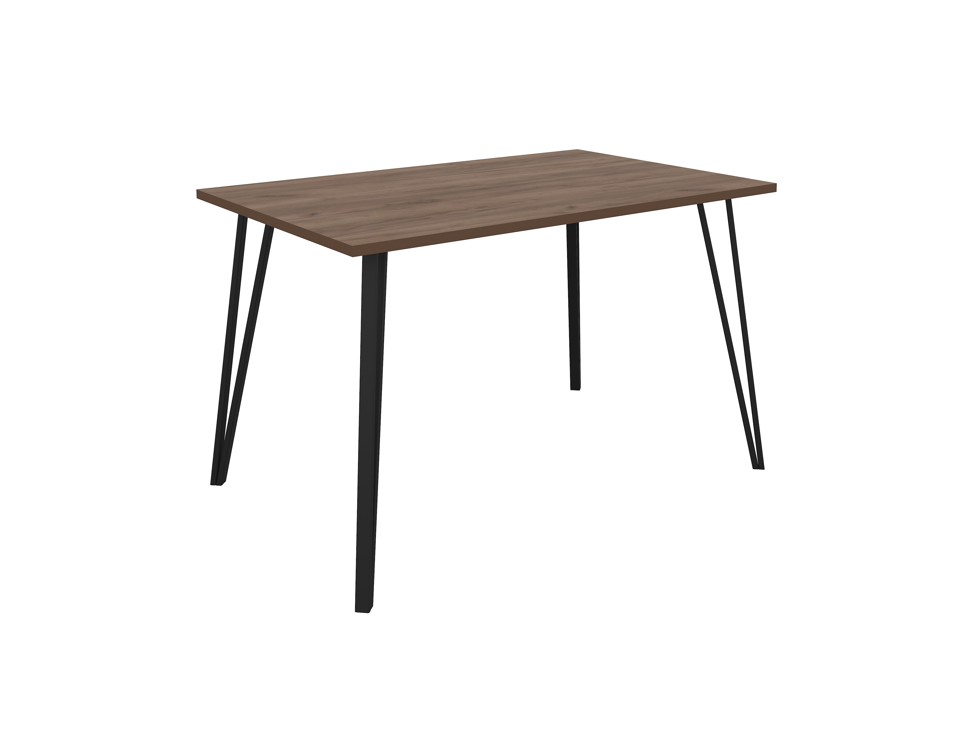 Изображение товара Стол прямоугольный Sakura Сиена 120x120 см ЛДСП цвет черный, дуб коричневый табак