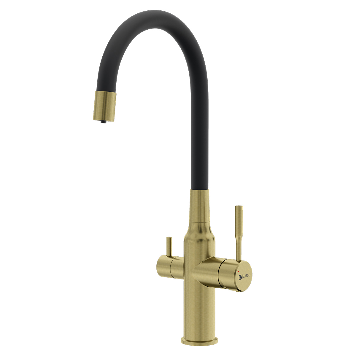 Изображение товара Смеситель Lemark Expert LM5083LGN-Black с гибким изливом и подключением к фильтру