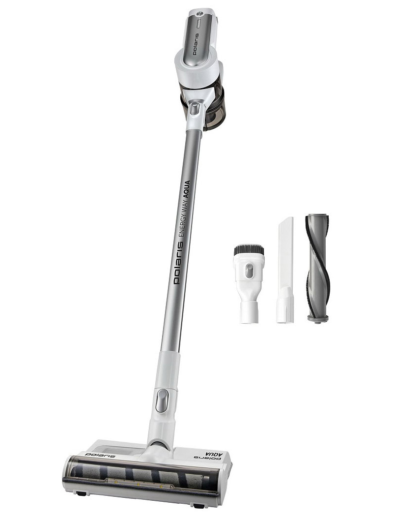 Изображение товара Беспроводной вертикальный пылесос Polaris PVCS 7000 Energy WAY AQUA белый 400 Вт