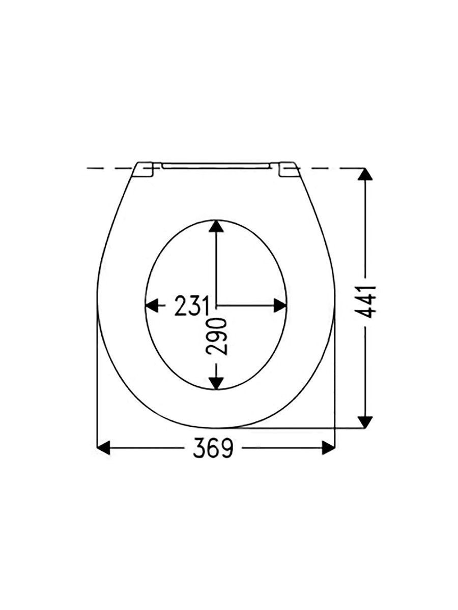 Изображение товара Сиденье для унитаза Haro Бермуда термопласт