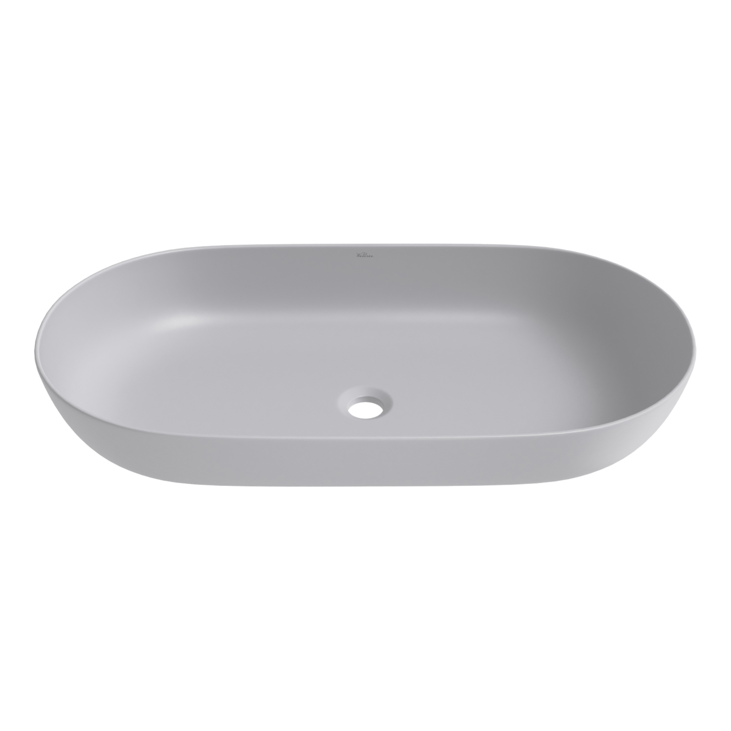 Изображение товара Раковина накладная для ванной Wellsee Chic Riviera 80 см матовый серый
