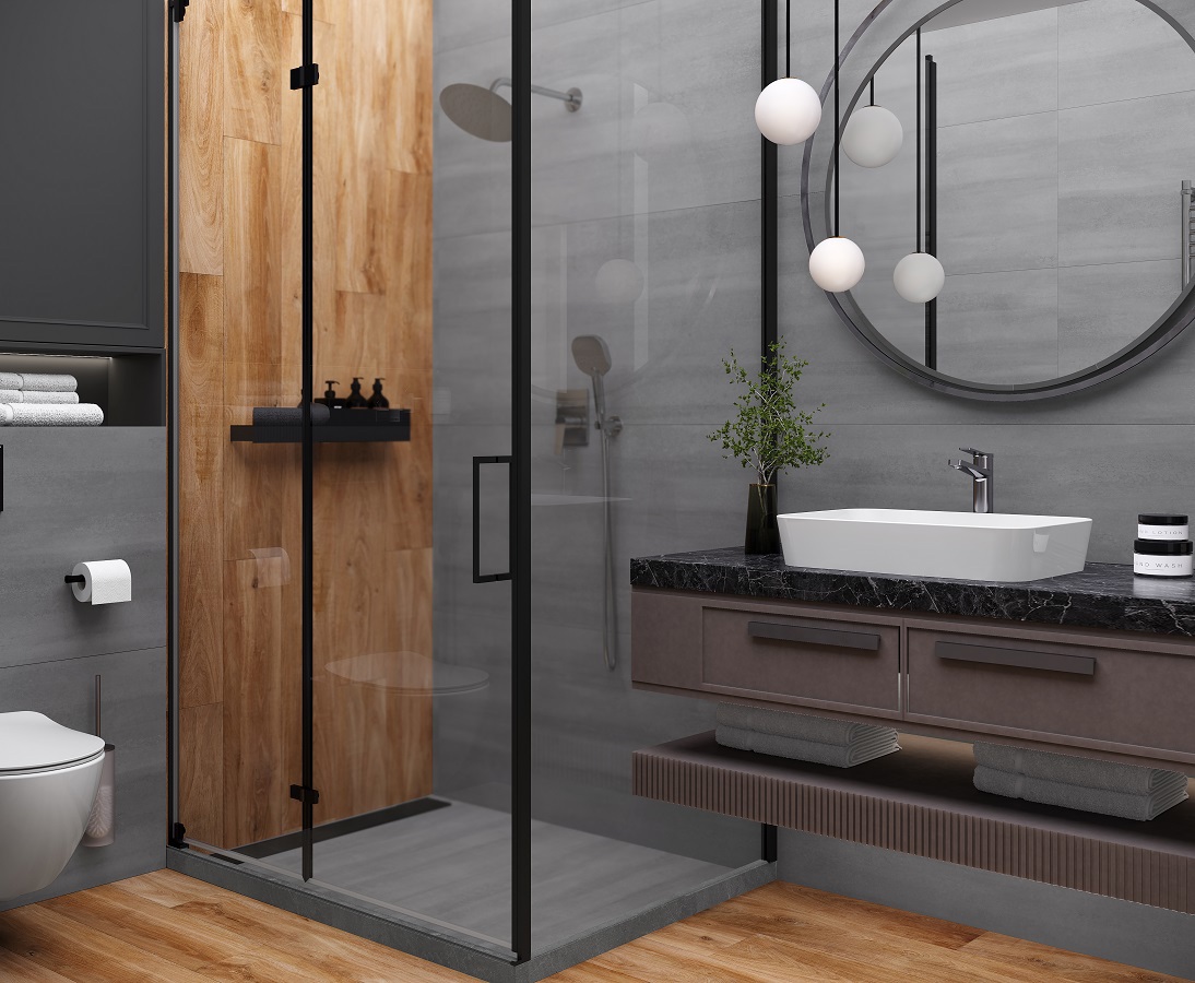 Изображение товара Керамогранит Laparet Tuman серый 60x120 см, глянцевый, для пола и стен