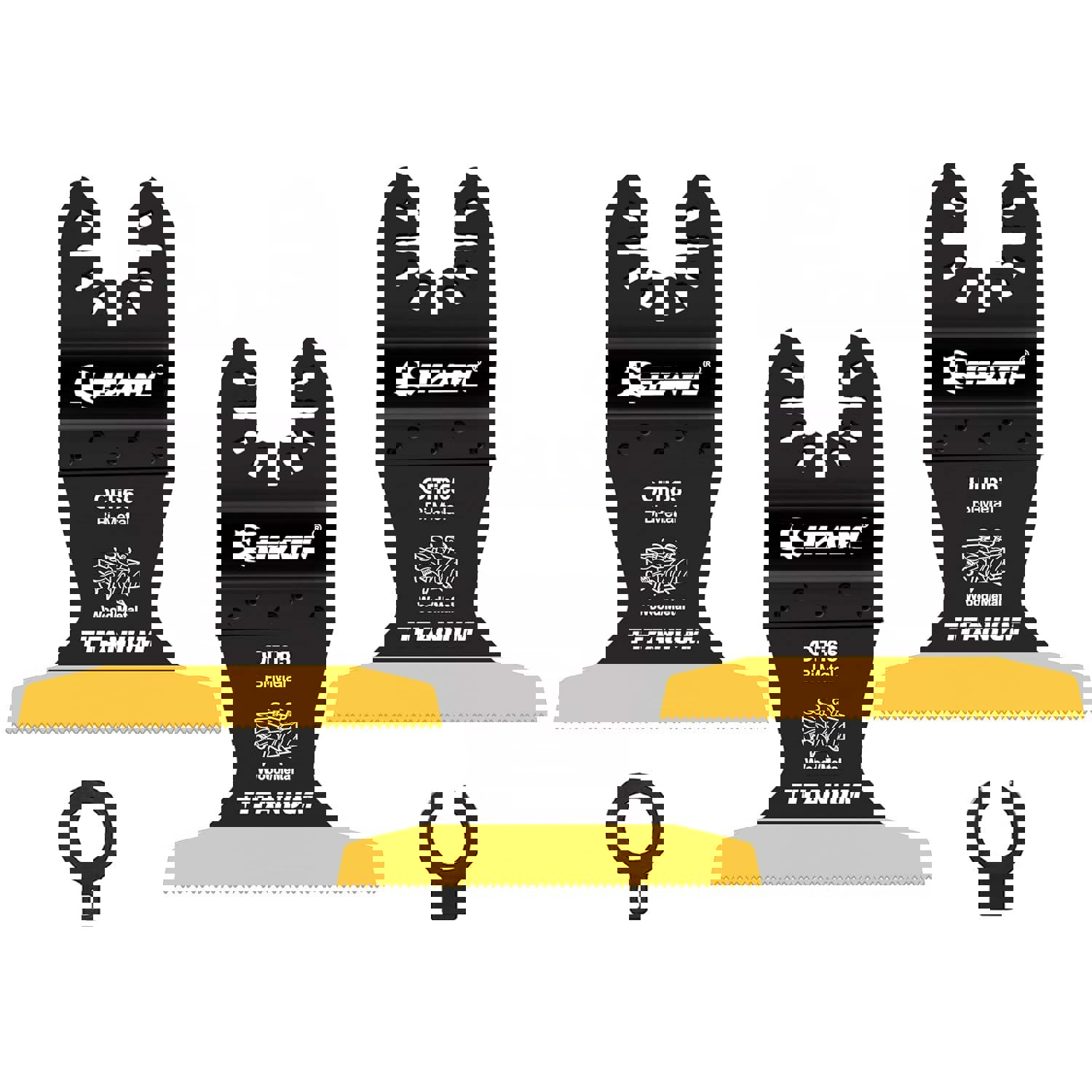 Изображение товара Набор насадок для реноватора EZARC 801114 3 шт биметалические лезвия с титановым покрытием