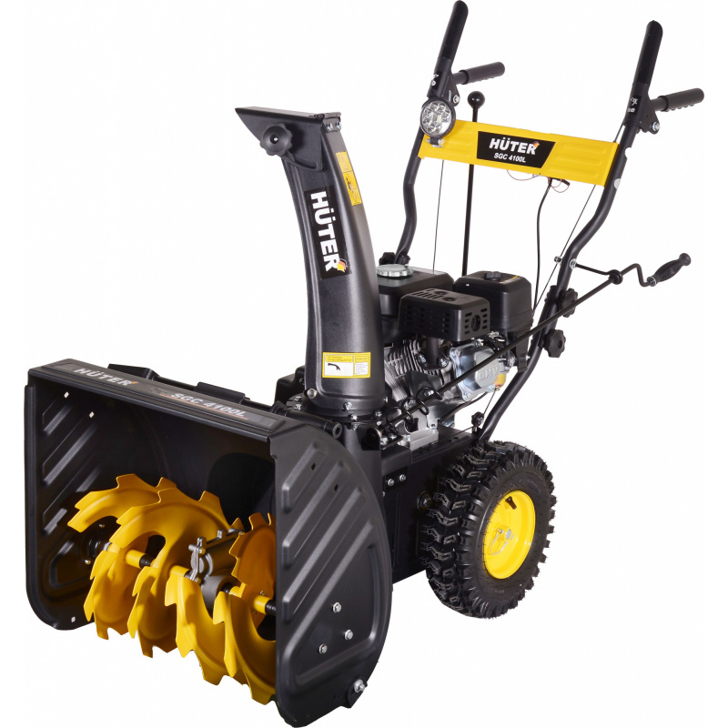 Изображение товара Бензиновый снегоуборщик Huter SGC 4100L 7 л.с., 56 см ширина, фара