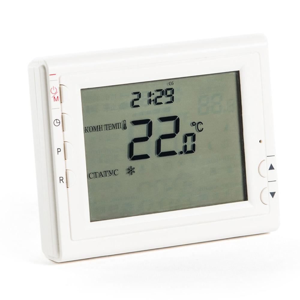 Изображение товара Программируемый комнатный термостат TEPLOCOM TS-Prog-2AA/8A с программированием и защитой системы