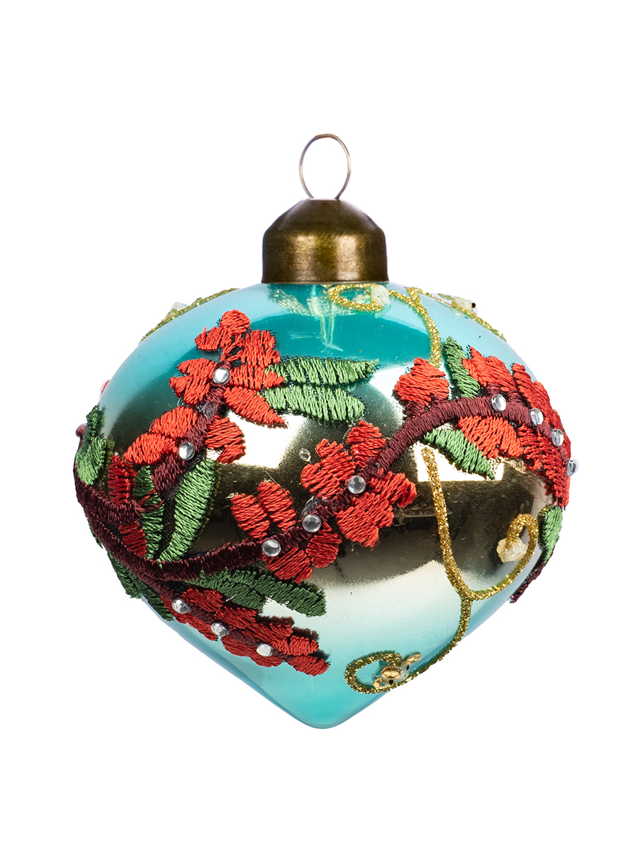 Изображение товара Елочная игрушка Valma 91555 8 см x 8 см синий