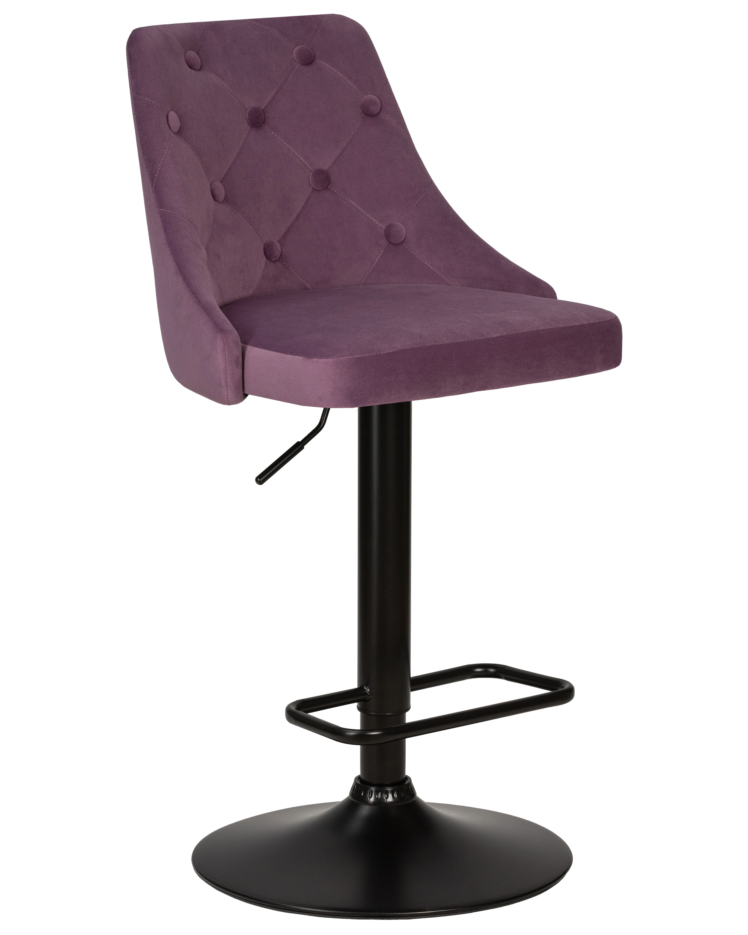 Изображение товара Барный стул DOBRIN JOSEPH BLACK 48x110 см пудрово-сиреневый