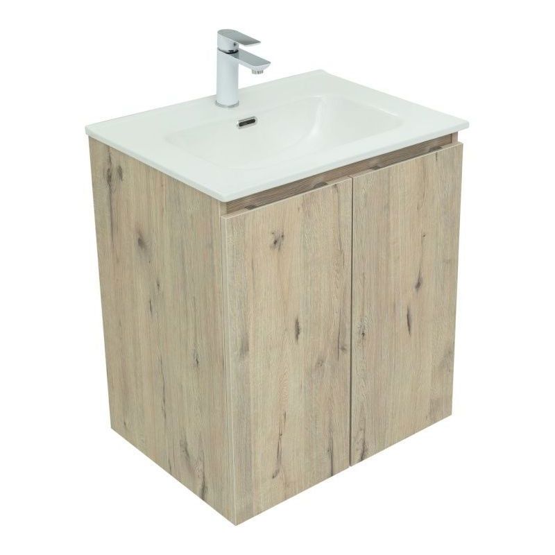 Изображение товара Подвесная тумба под раковину Aquanet Алвита New 60 см белая дуб Валлингтон