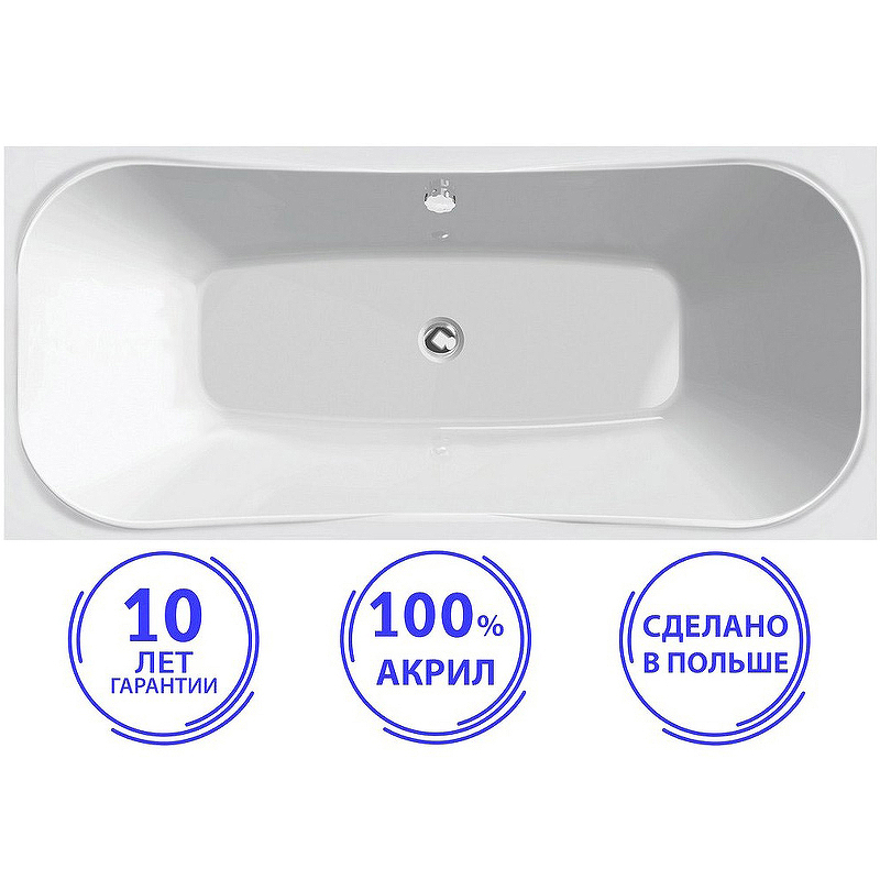 Изображение товара Прямоугольная ванна C-BATH CBQ013001 акрил 180x80см