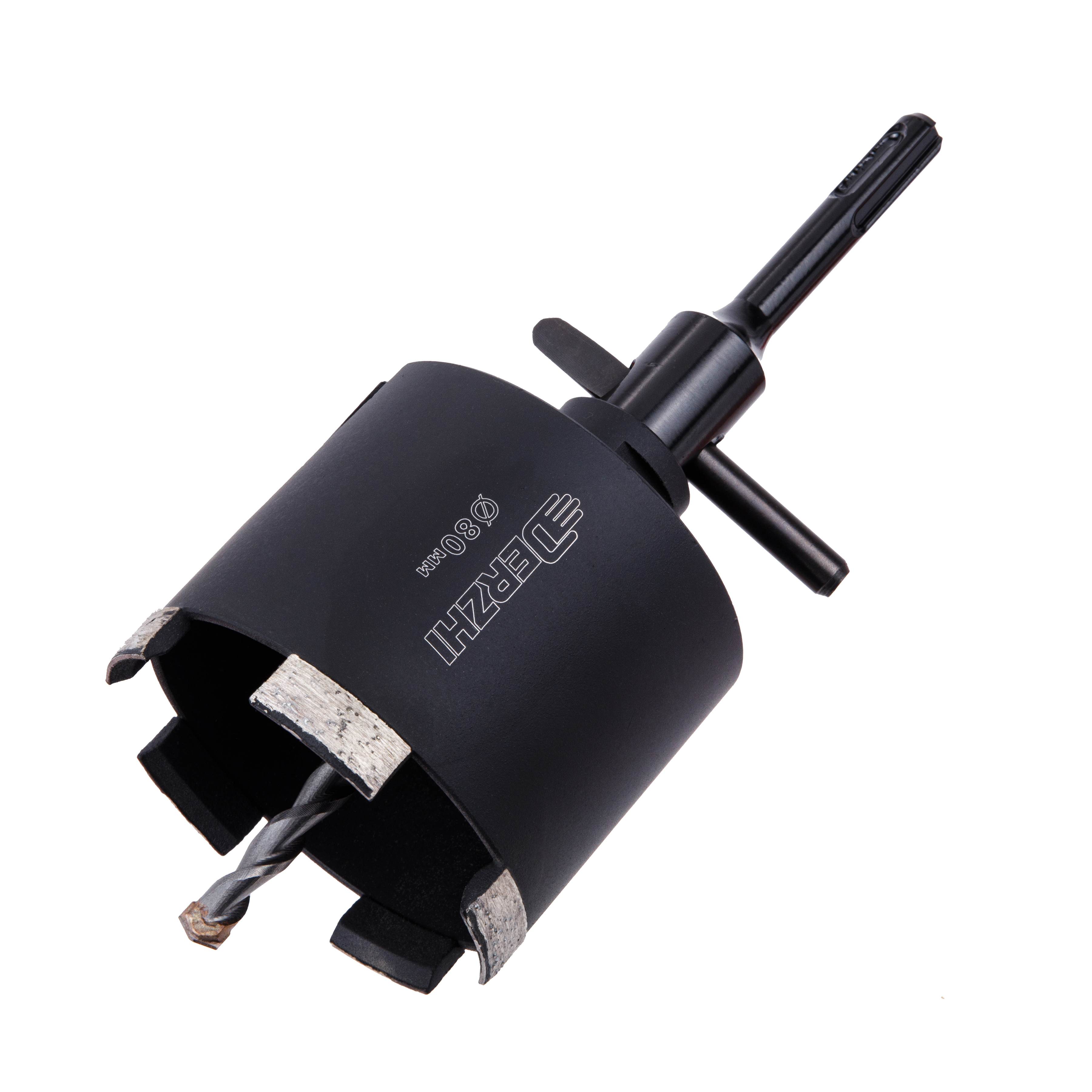 Изображение товара Алмазная коронка по бетону DERZHI 80 мм SDS Plus для сверления