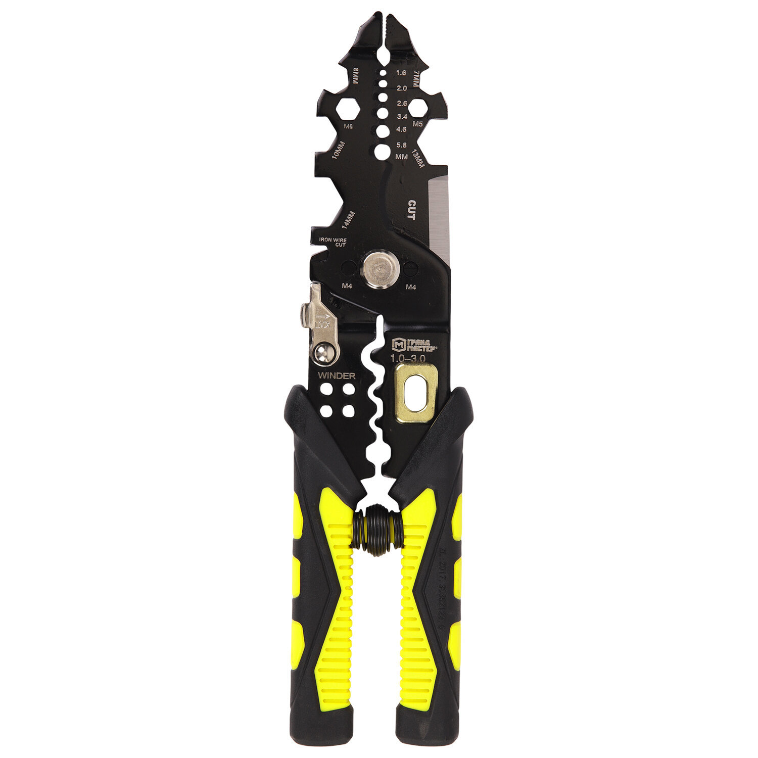 Изображение товара Плоскогубцы многофункциональные с изогнутой головкой Грандмастер 671259 215 мм 26 в 1