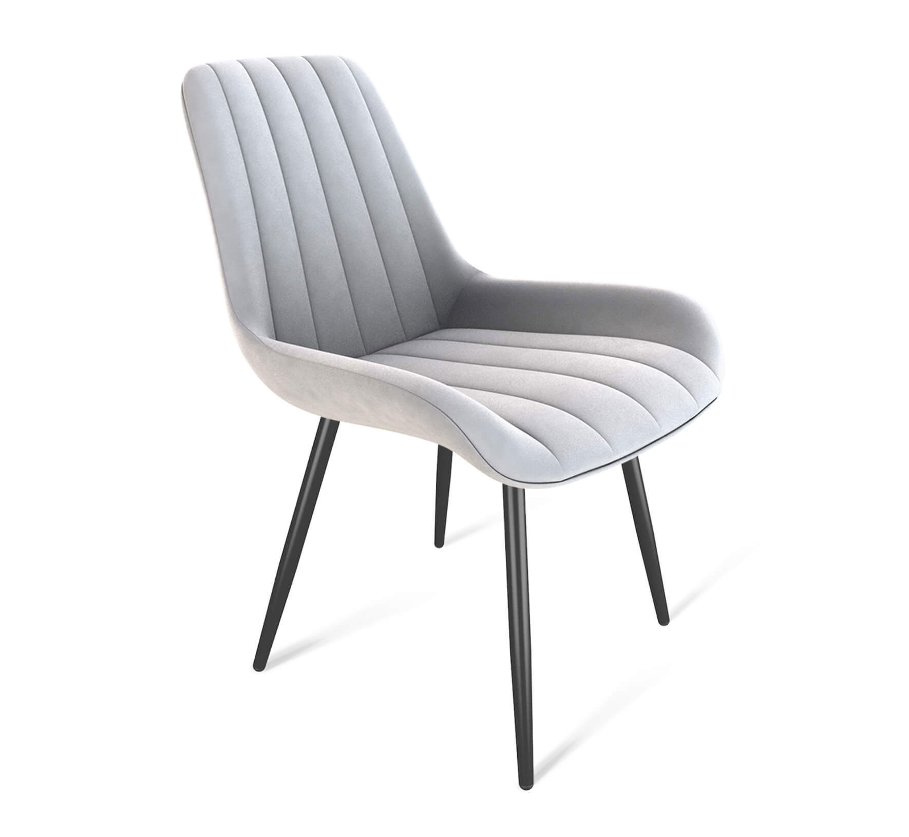 Изображение товара Стул Sheffilton 2779297802 54x81x58 см велюр цвет Серый