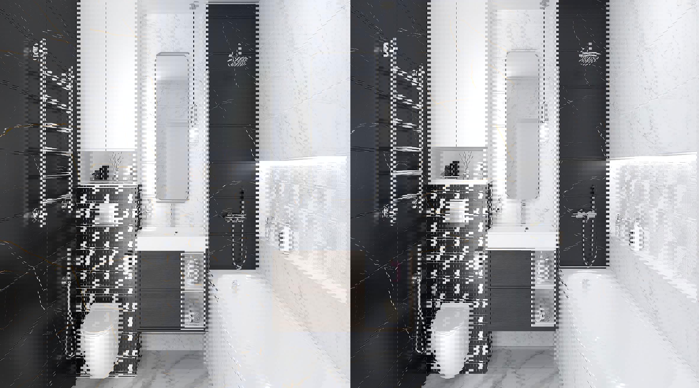 Изображение товара Керамическая плитка Laparet Real черный 25x75 см настенная для стен