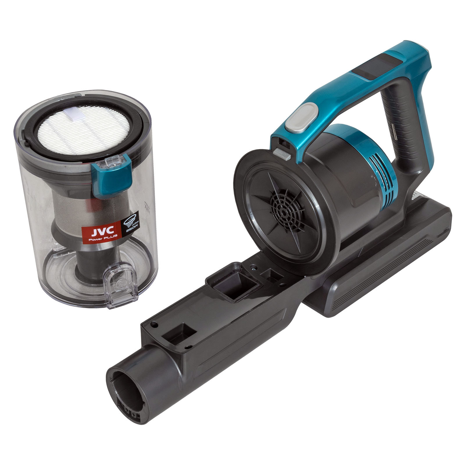 Изображение товара Беспроводной вертикальный пылесос JVC JH-VS138 250 Вт 1,2 л бирюзовый