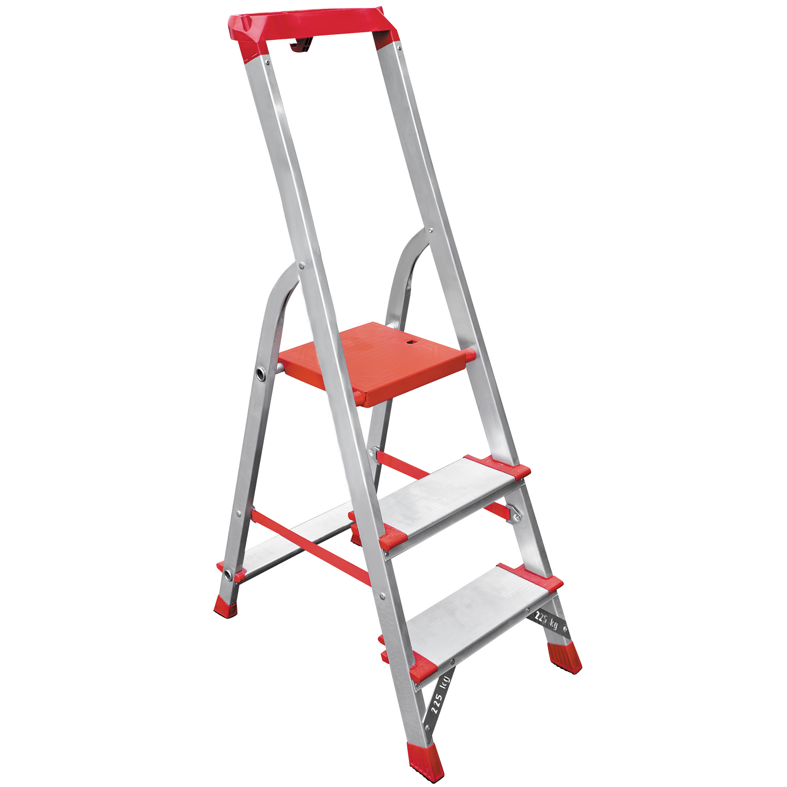 Изображение товара Алюминиевая стремянка Новая Высота NV 3118 3 ступени max нагрузка 225 кг