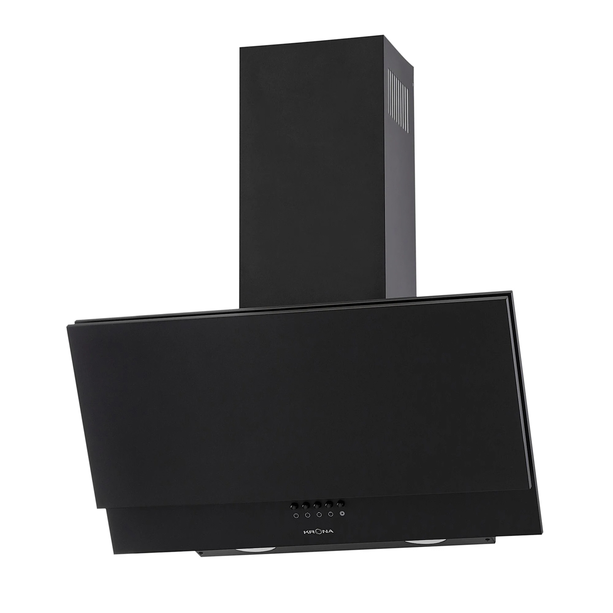 Изображение товара Вытяжка Krona Olly 600 Black PB стильная и функциональная черная кухонная вытяжка