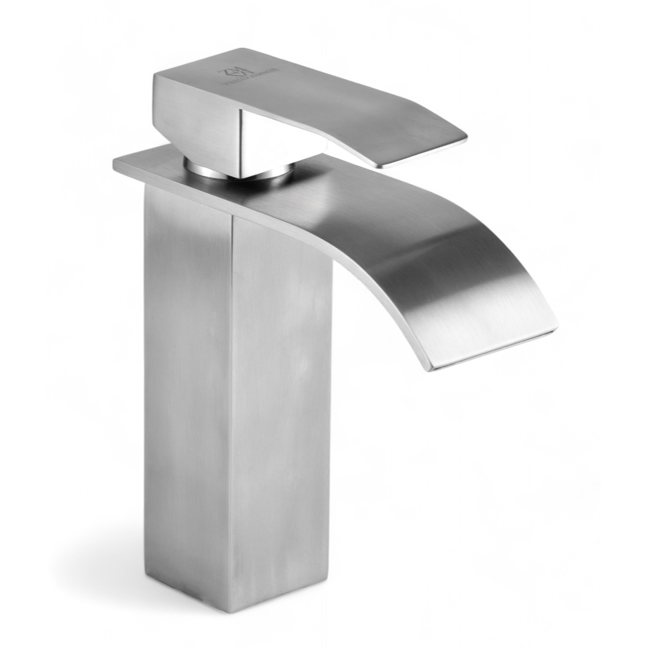 Изображение товара Смеситель для раковины Wasser zimmer ZM-7724-1A однорычажный водопад цвет сатинированный