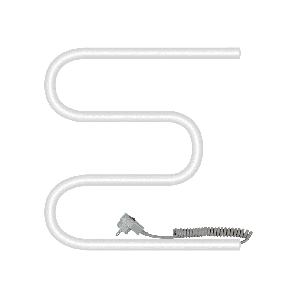 Изображение товара Полотенцесушитель электрический Primoclima Astra М E White 500x500 мм 81 Вт M-образный цвет белый матовый