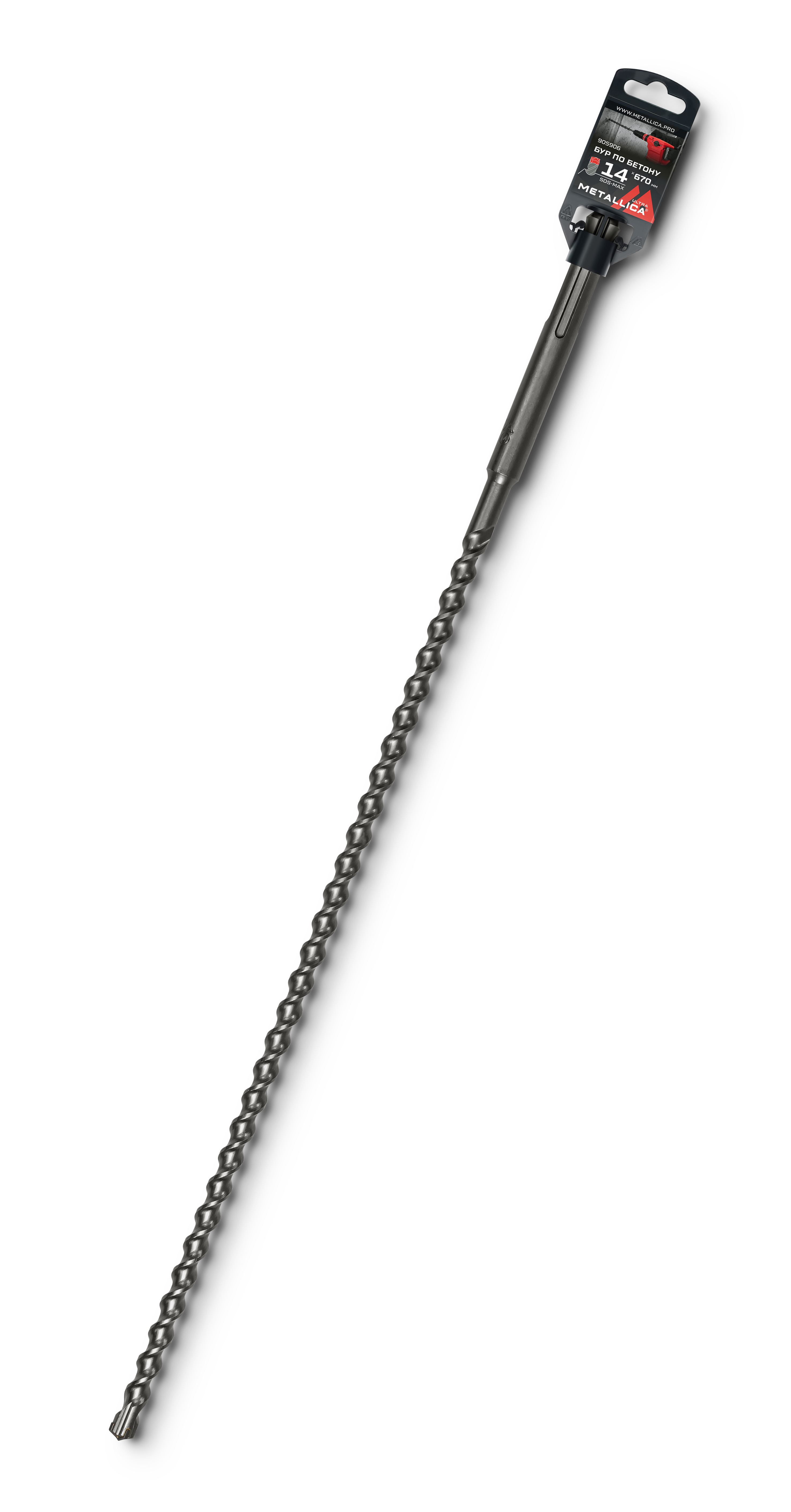 Изображение товара Бур по бетону SDS-max METALLICA Ultra 14x670 мм с твердосплавной напайкой