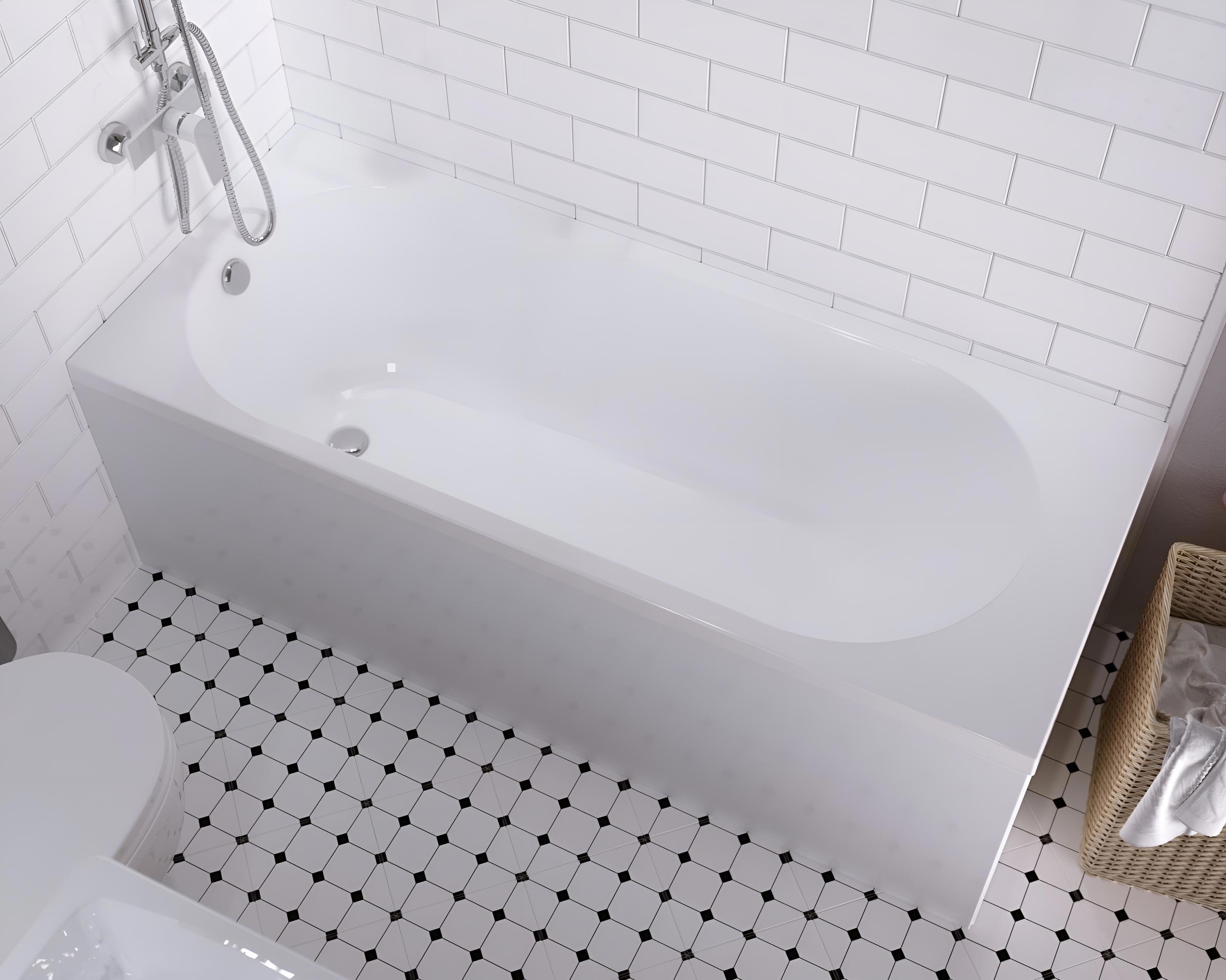 Изображение товара Ванна акриловая Marka One Atlas 1700x700 прямоугольная белая Россия