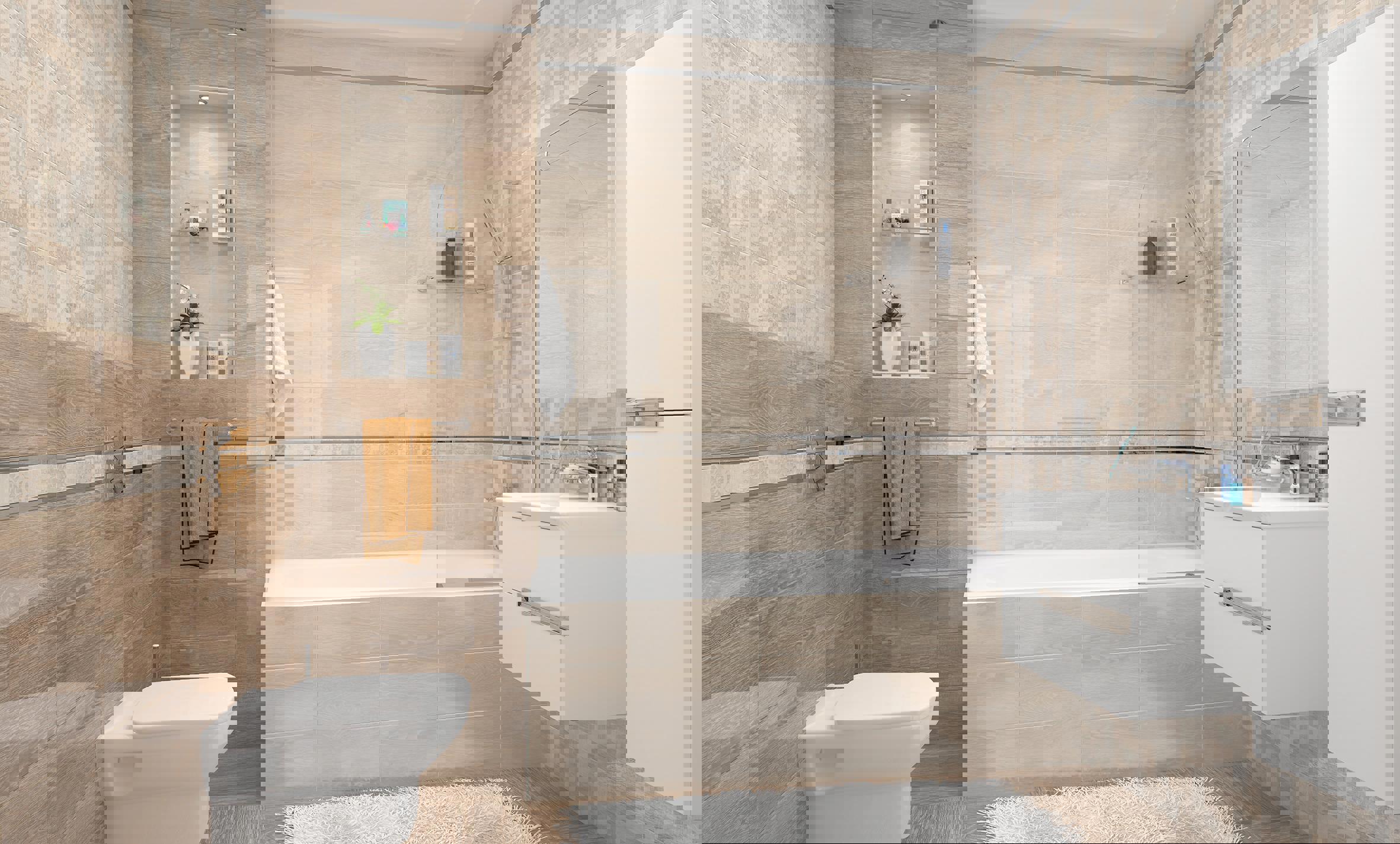 Изображение товара Керамическая плитка Laparet Platan х9999123255 20x40см 1.2 м² цвет бежевый, цена за упаковку