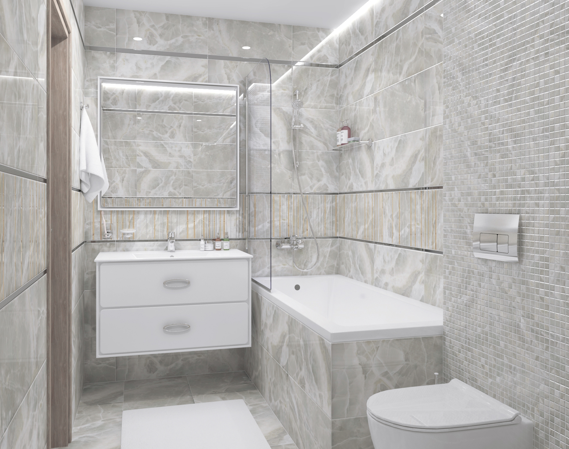 Изображение товара Керамическая плитка Laparet Plazma зеленая 60x30 см для стен