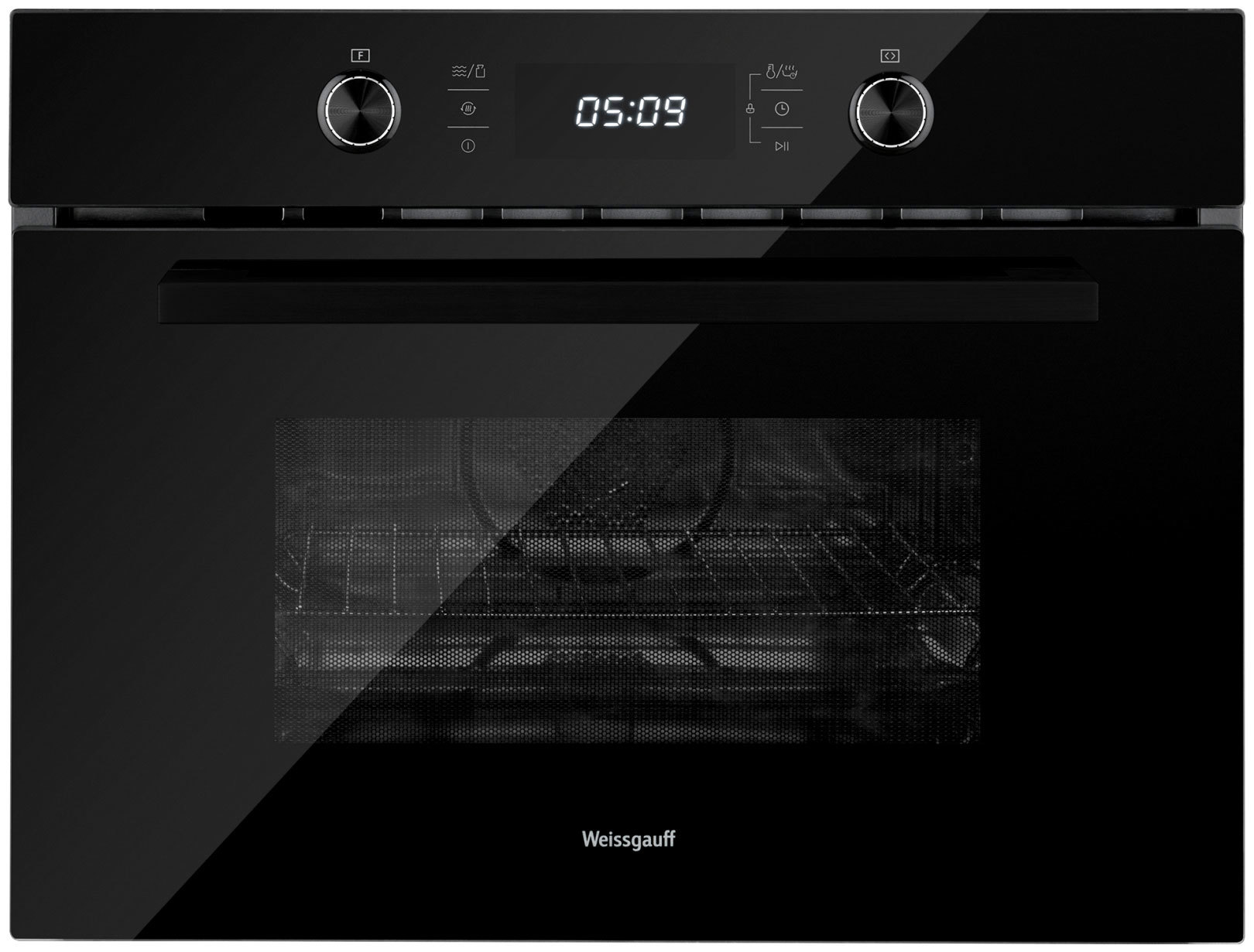 Изображение товара Встраиваемый духовой шкаф Weissgauff Oe 449 Pdb Black Edition 59.50x45.40x56.80 см цвет черный