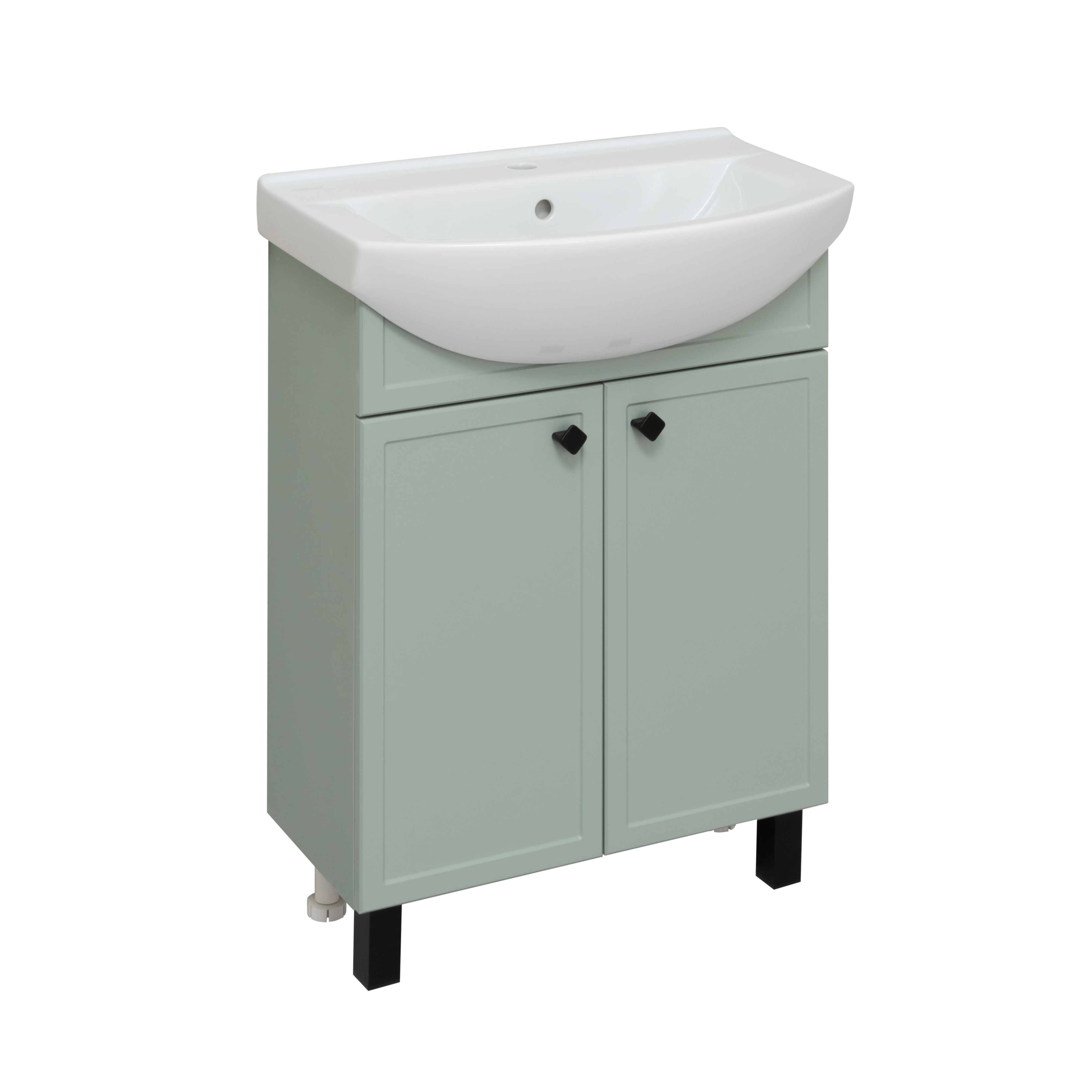 Изображение товара Напольная тумба под раковину RUNO Римини 65 см цвет мята