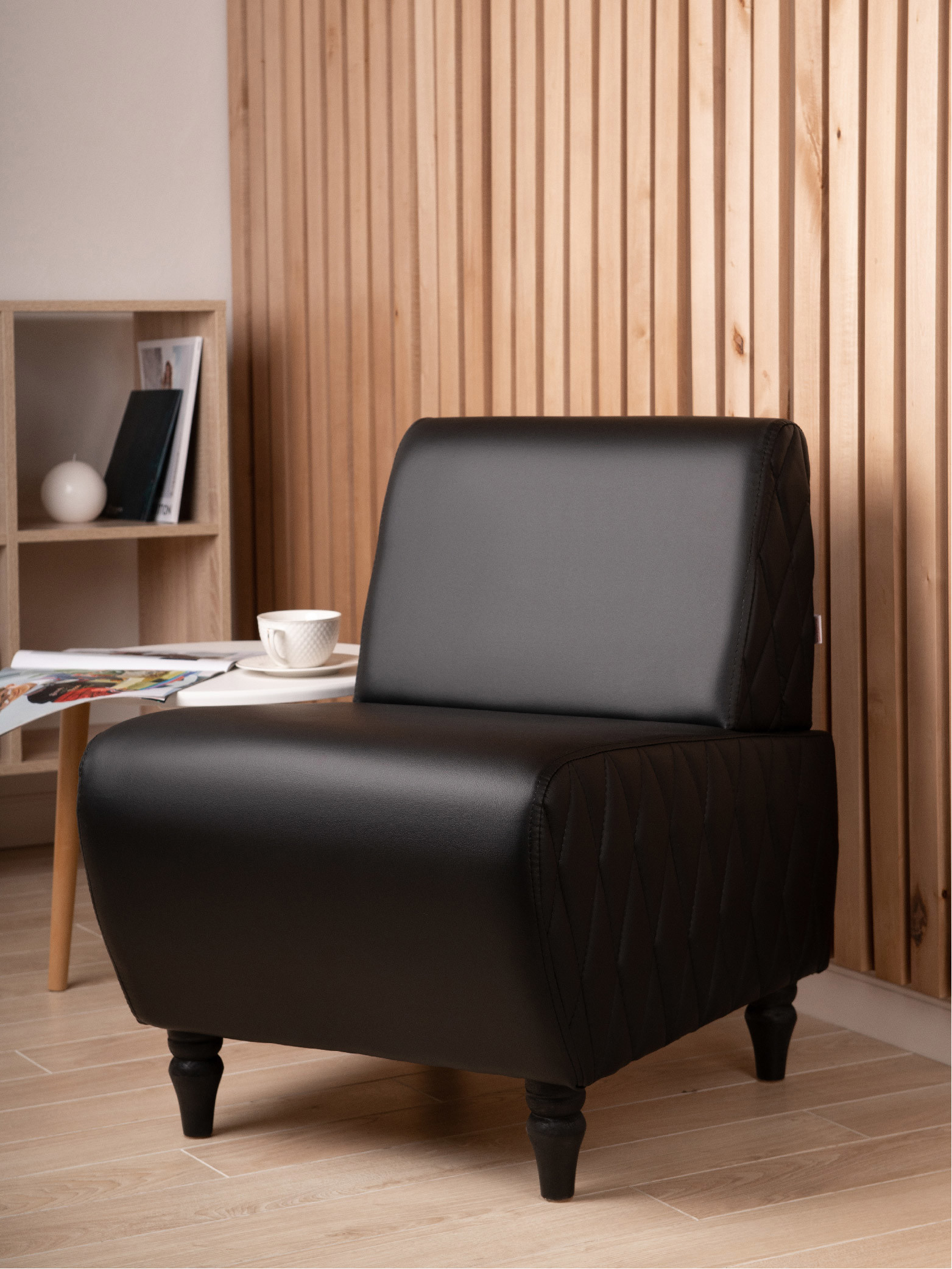 Изображение товара Кресло Monofix Кресло Буно экокожа 55x73x67 см экокожа цвет черный