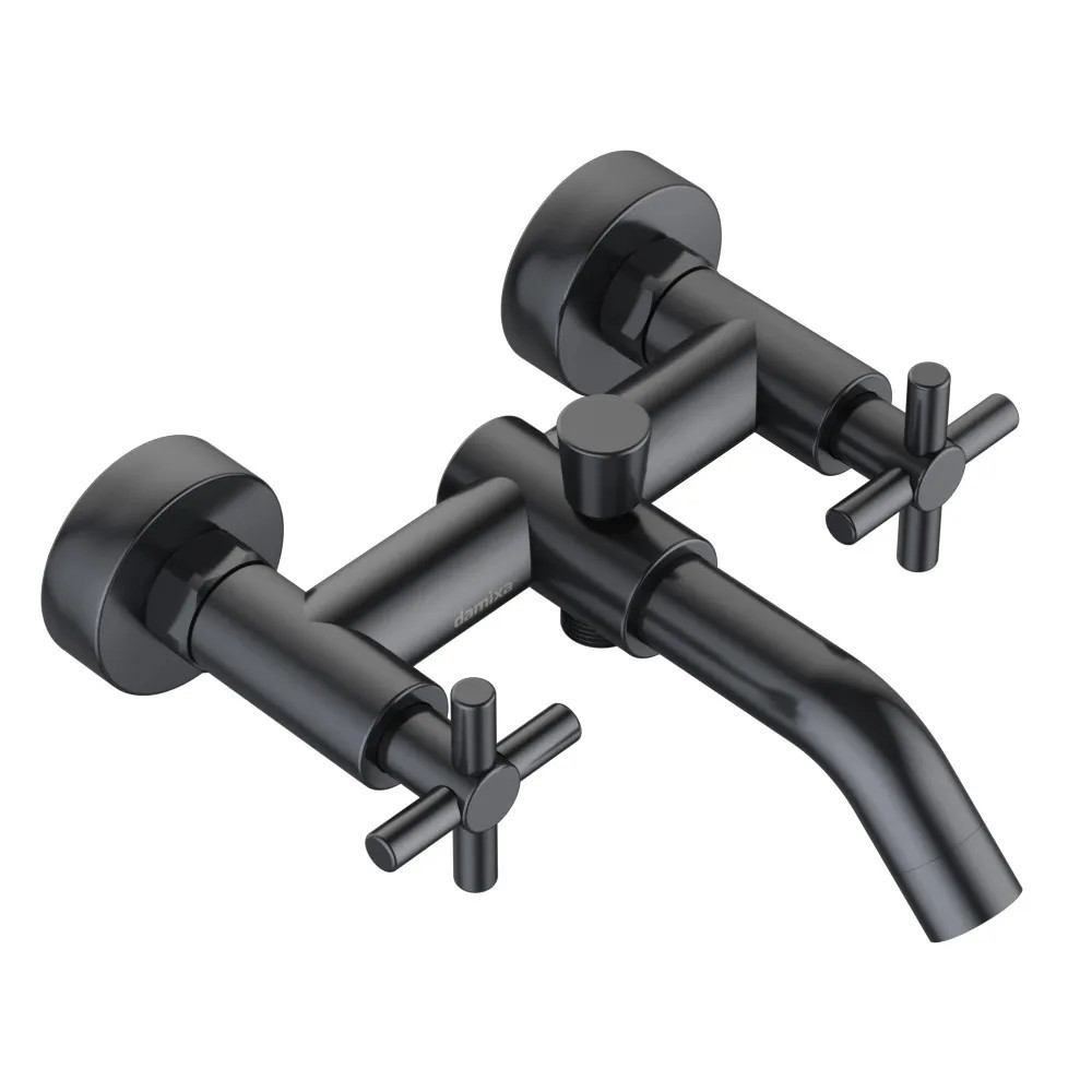 Изображение товара Смеситель для ванны Redblu by damixa Neo Classic черный 18см с аэратором EcoSave