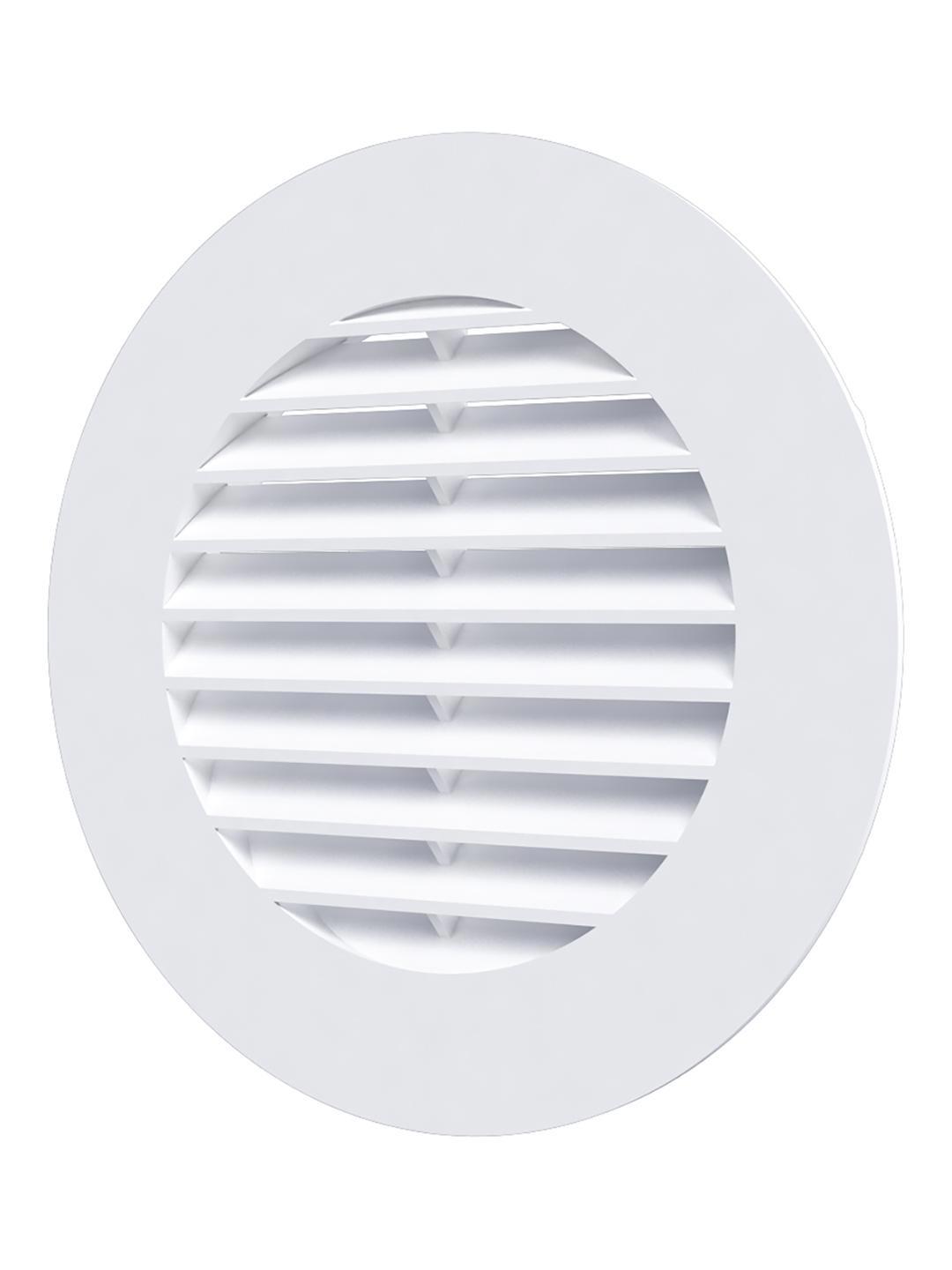 Изображение товара ERA круглая вентиляционная решетка D100 с фланцем белый ABS пластик