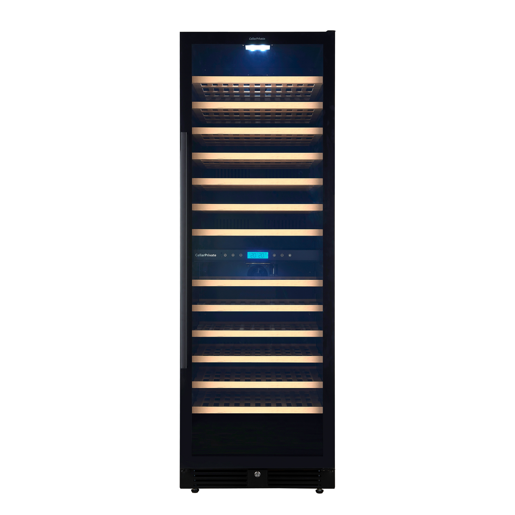 Изображение товара Винный шкаф Cellar private 59.5x176x69.5 см 165 бутылок цвет черный