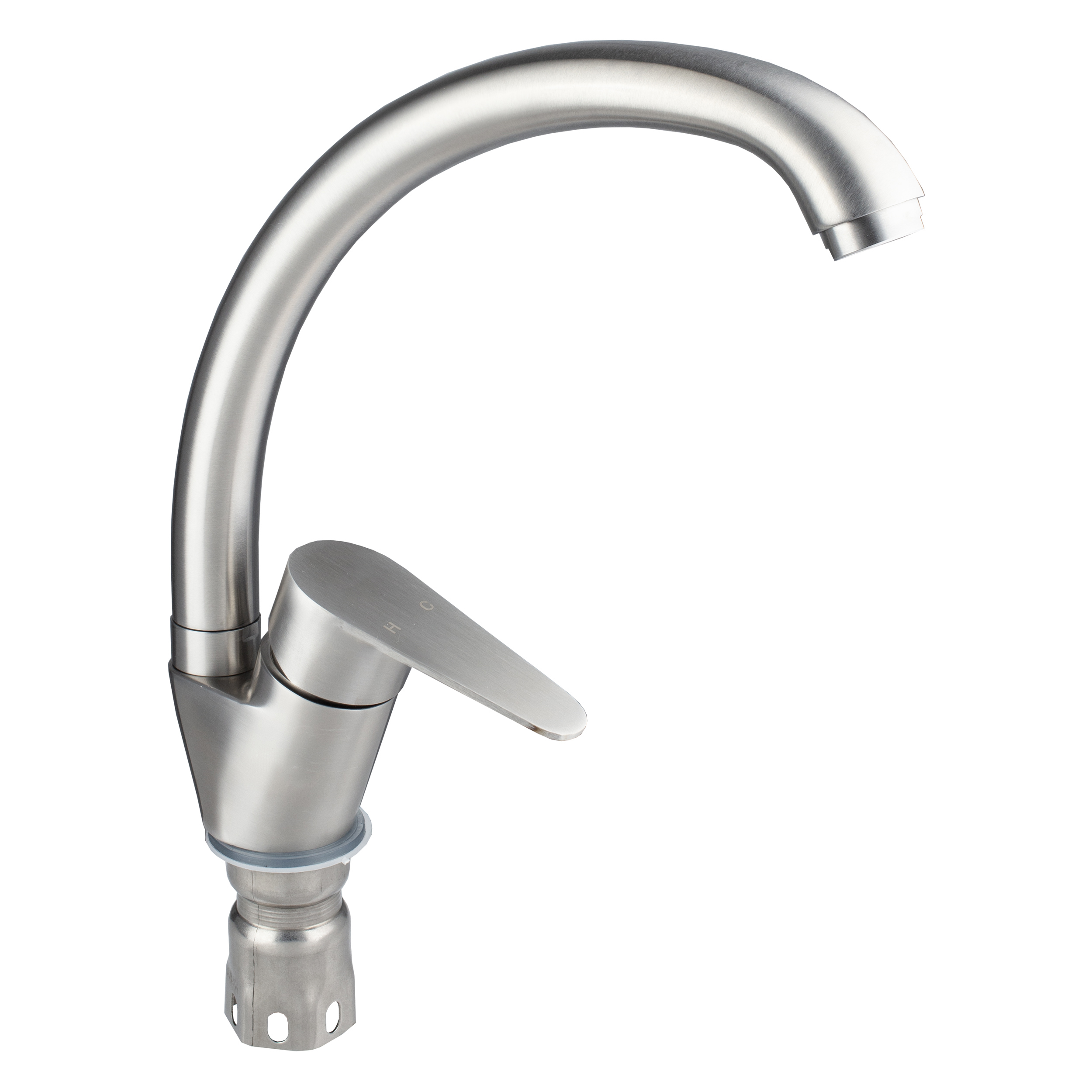 Изображение товара Кухонный смеситель Oute T40513B поворотный излив сатин для раковины