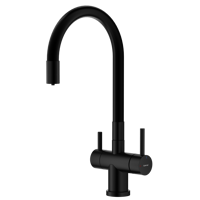 Изображение товара Смеситель для кухни S70 Splenka черный с гибким изливом и гарантие 7 лет